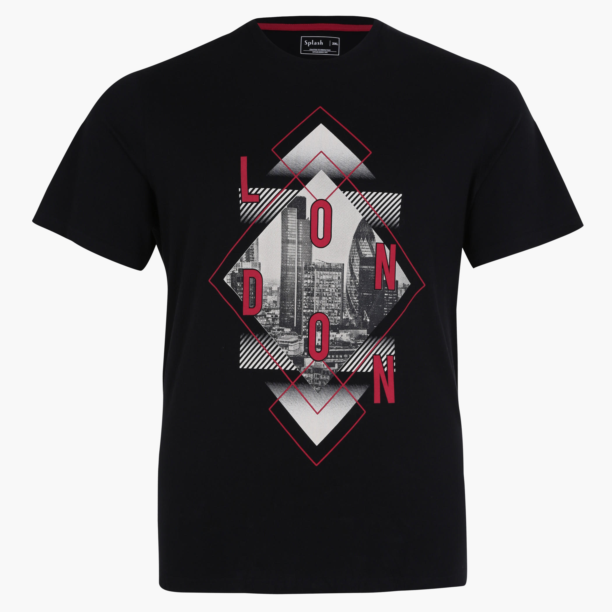 Printed T-Shirt with Crew Neck and Short Sleeves-men-clothing-tshirtsandpolos-tshirts-image-1