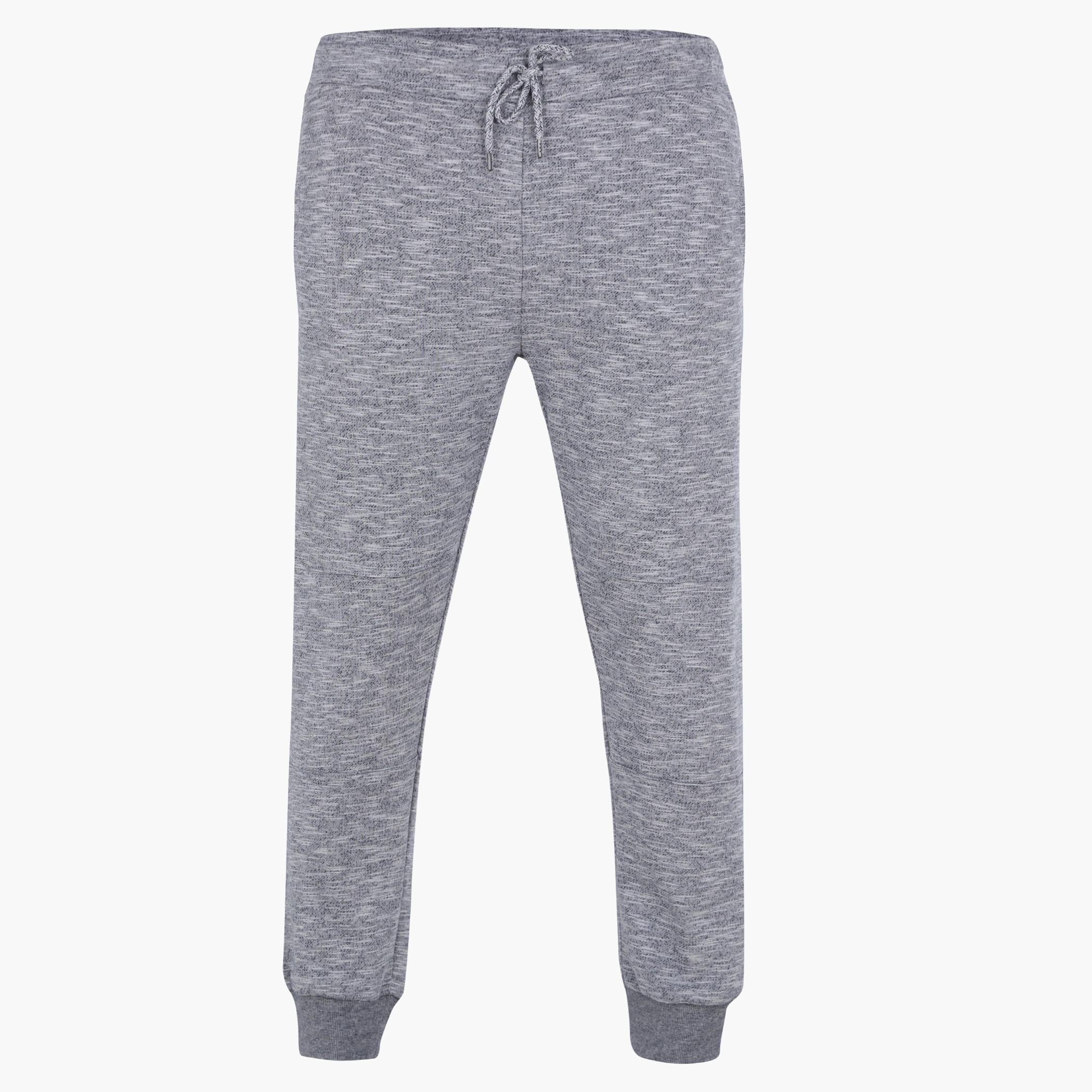 Melange Print Jog Pants with Elasticised Waistband-men-clothing-bottoms-joggers-image-1