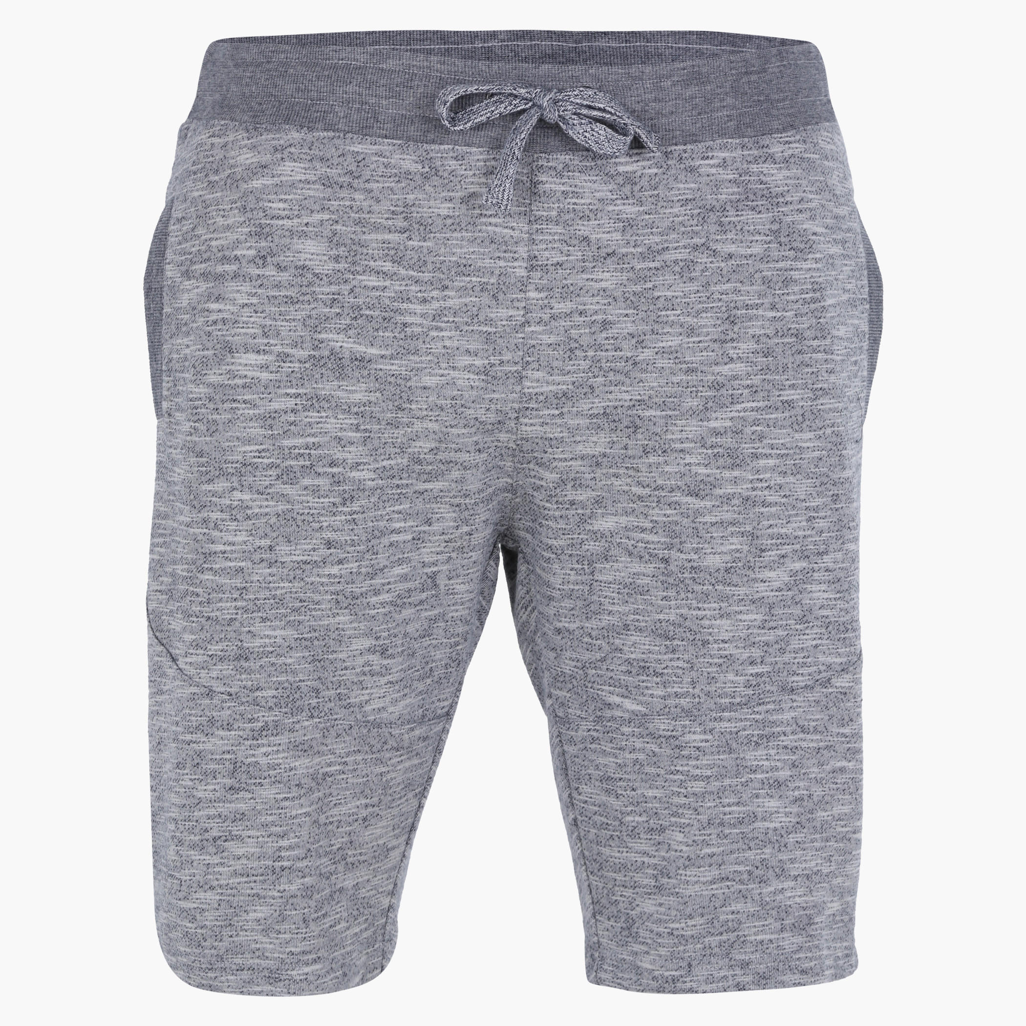 Melange Print Shorts with Elasticised Waistband-men-clothing-bottoms-shorts-image-1