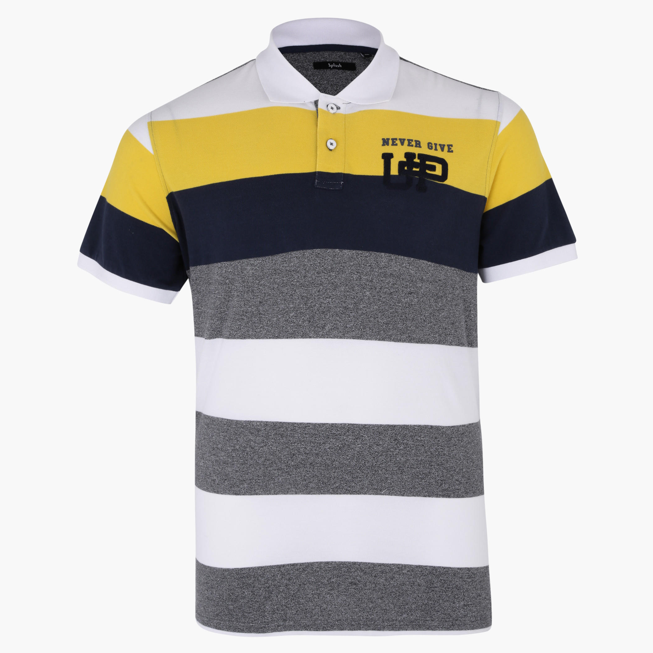 Printed Short Sleeves T-Shirt with Polo Neck-men-clothing-tshirtsandpolos-tshirts-image-3