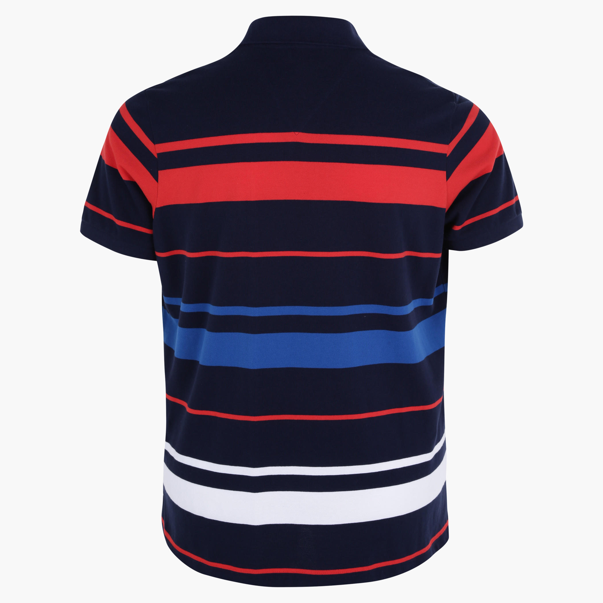 Striped T-Shirt with Polo Neck and Short Sleeves-men-clothing-tshirtsandpolos-polos-image-2