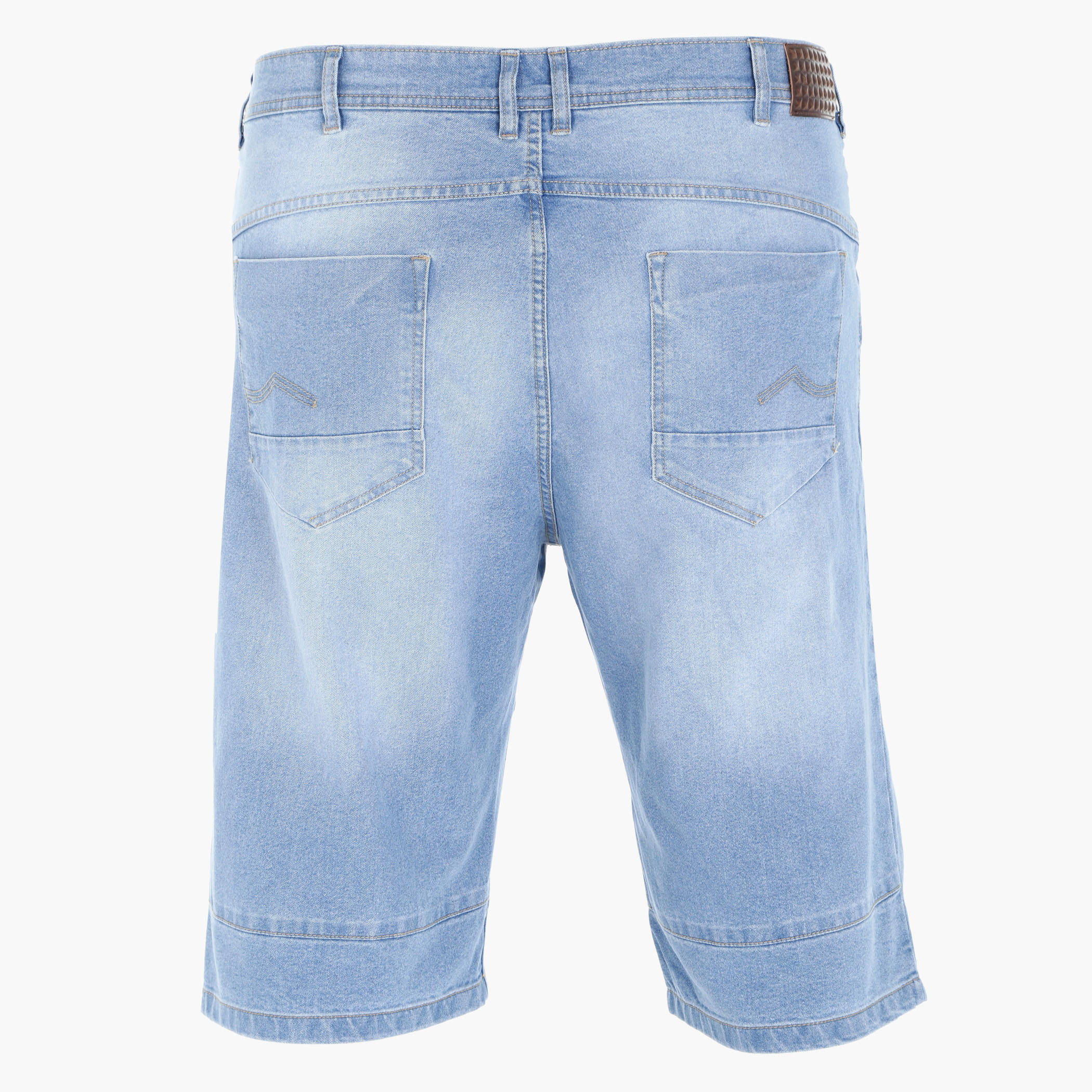 Denim Shorts with Button Closure-men-clothing-bottoms-shorts-image-2