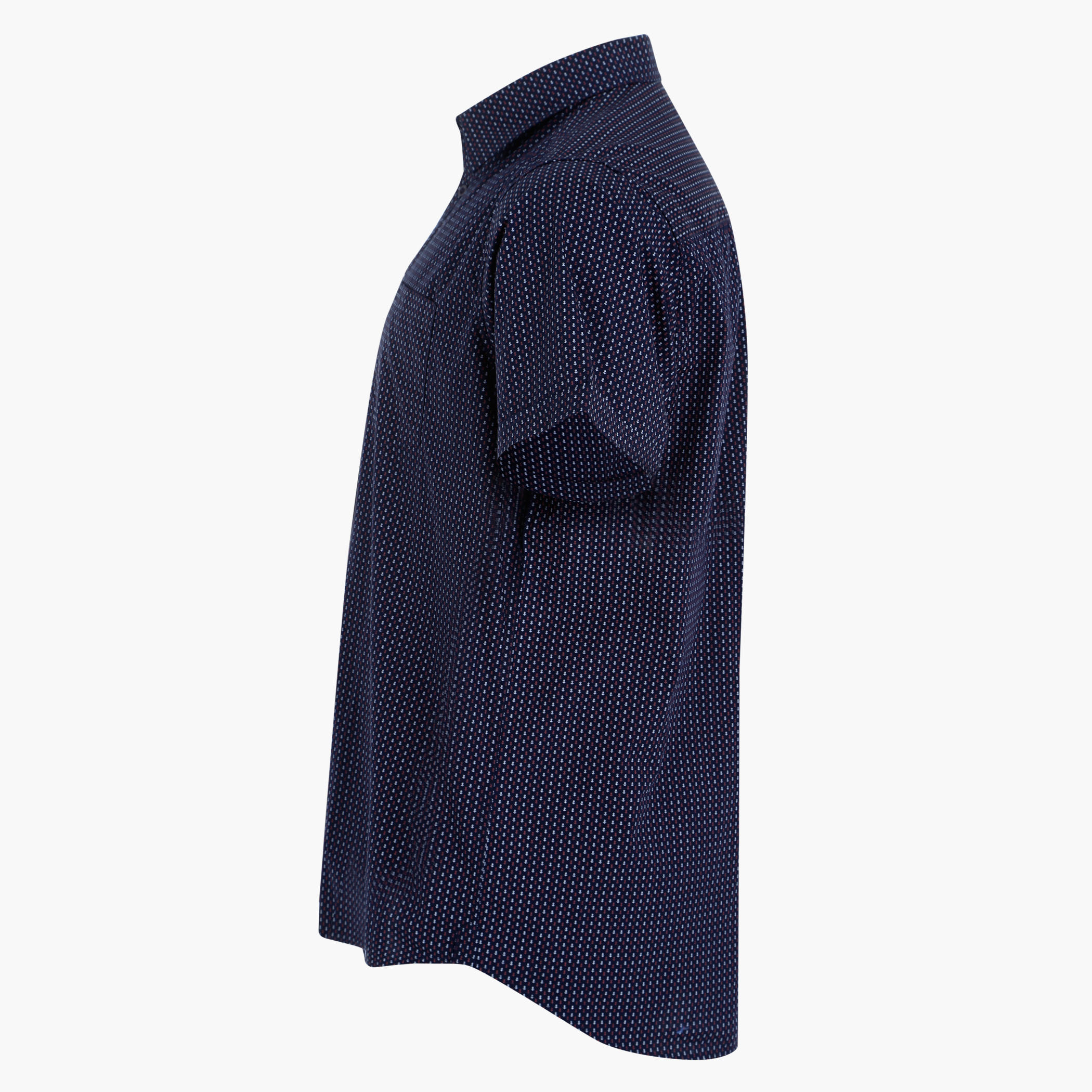 Printed Shirt with Short Sleeves and Patch Pocket-men-clothing-shirts-image-3