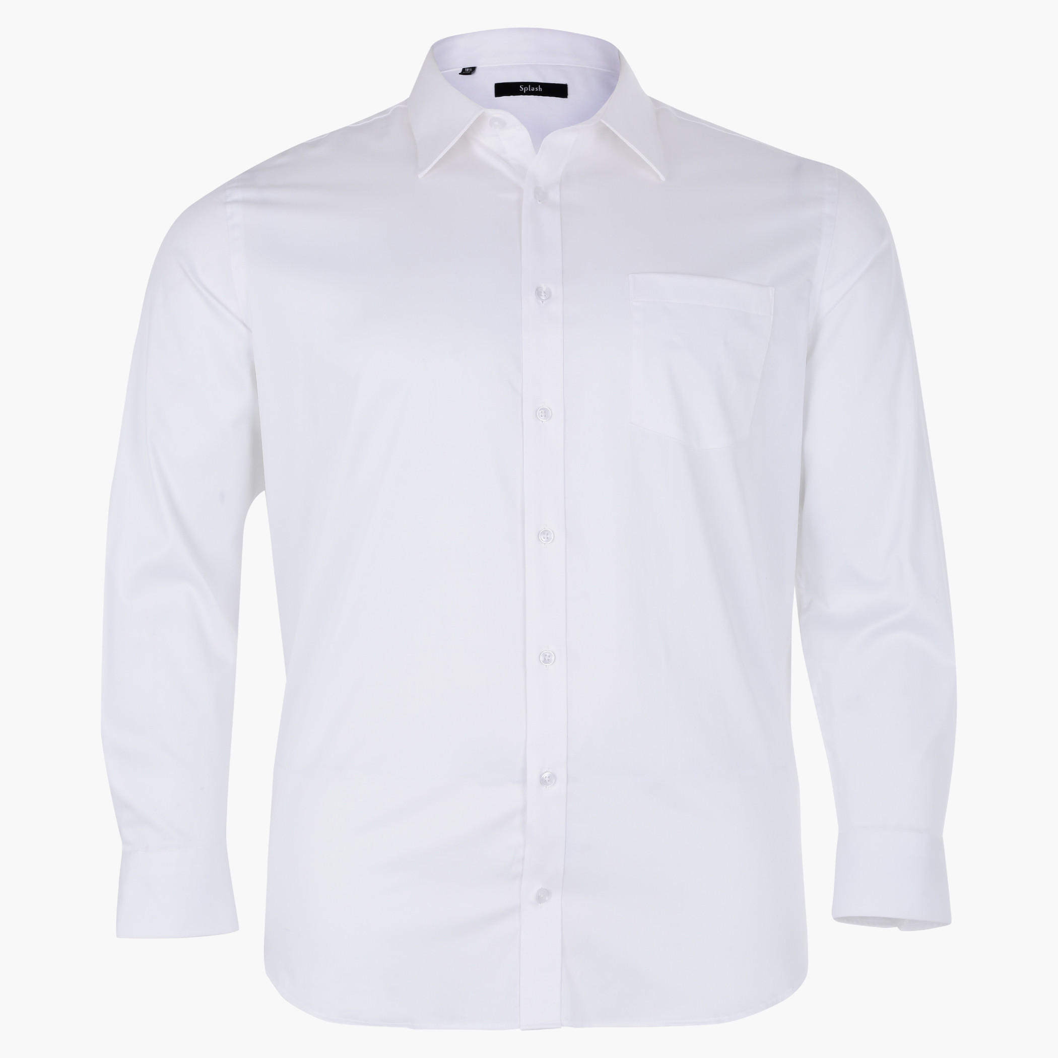 Long Sleeves Shirt with Complete Placket and Patch Pocket-men-clothing-shirts-image-1
