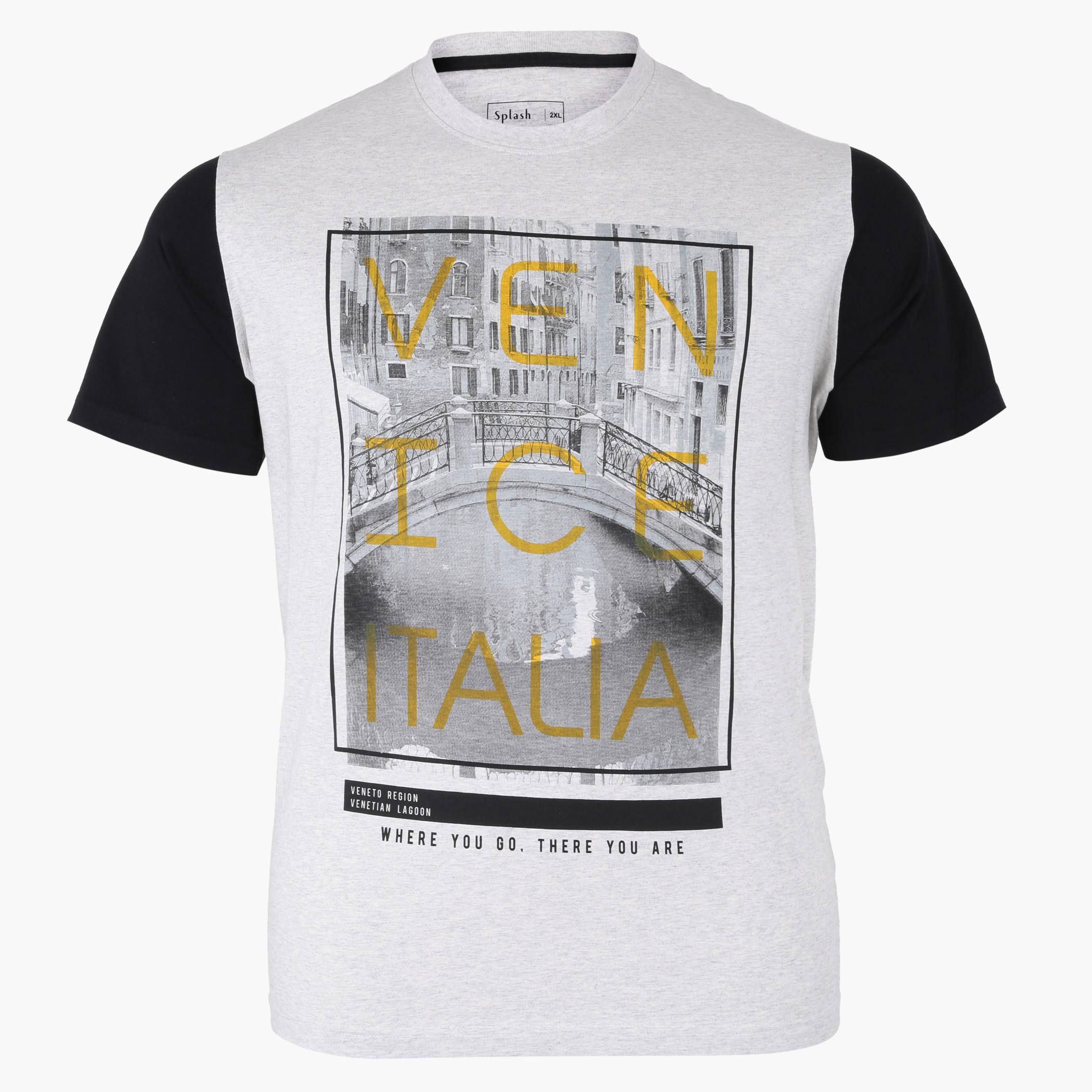 Printed Round Neck T-Shirt with Short Sleeves-men-clothing-tshirtsandpolos-tshirts-image-1