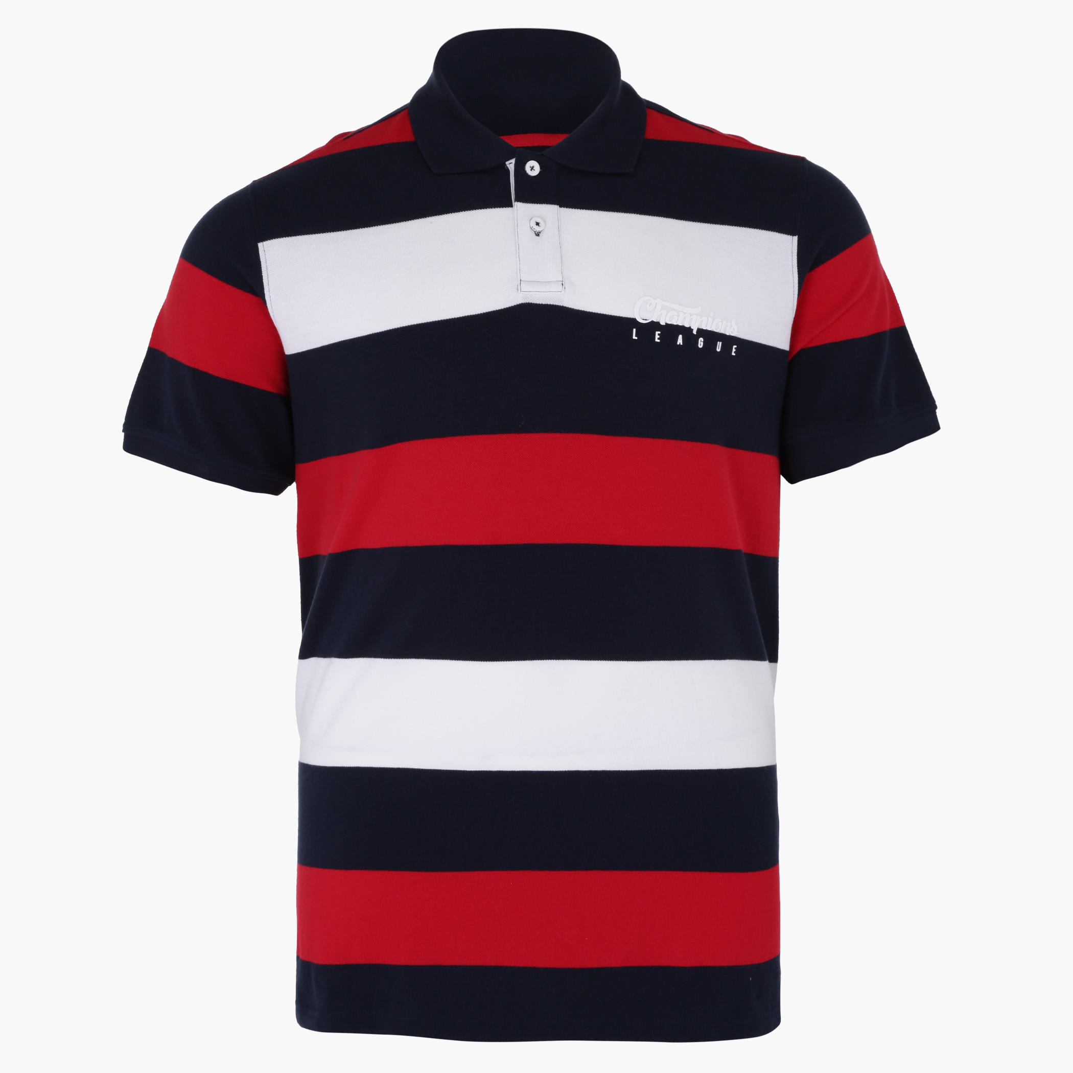 Printed Short Sleeves T-Shirt with Polo Neck-men-clothing-tshirtsandpolos-tshirts-image-1