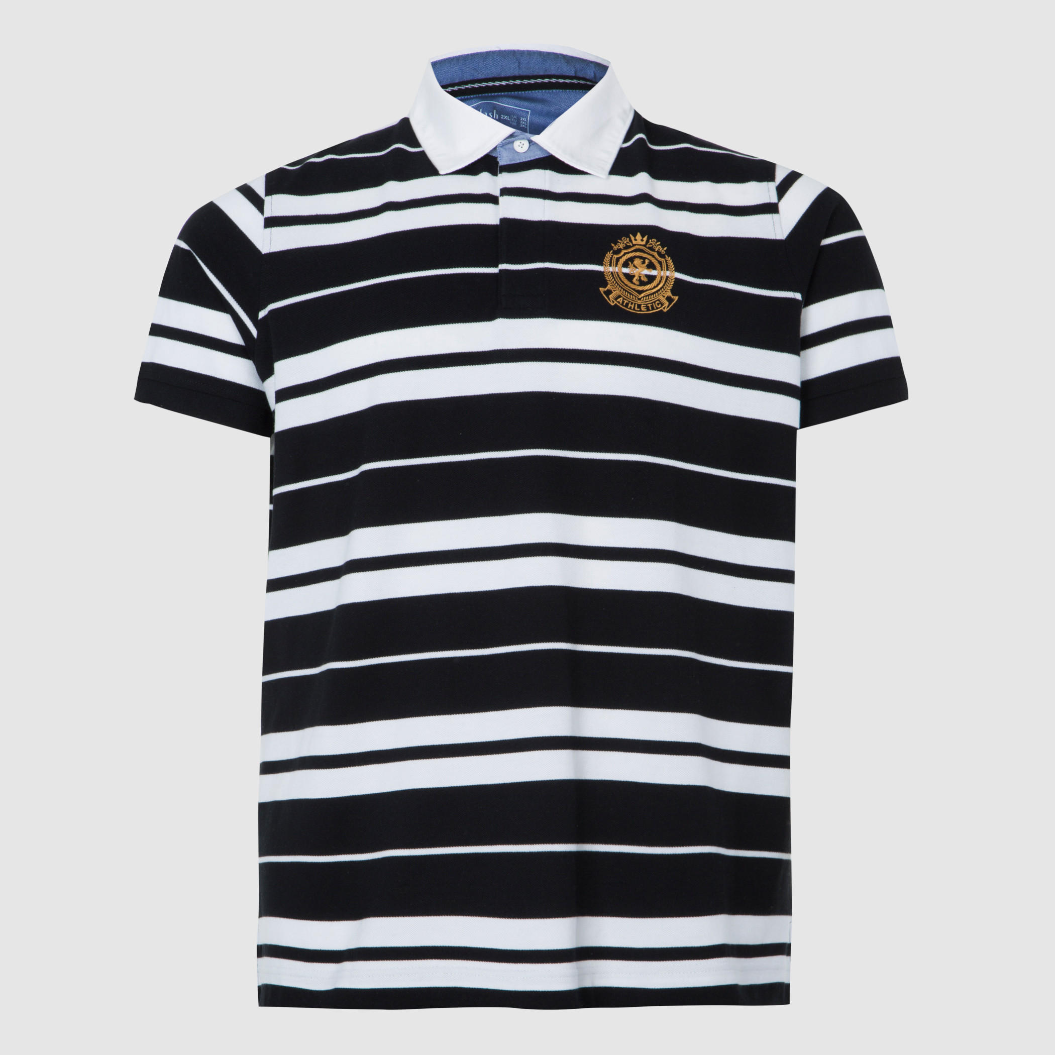 تيشيرت مقلّم بياقة بولو وأكمام قصيرة-men-clothing-tshirtsandpolos-tshirts-image-1