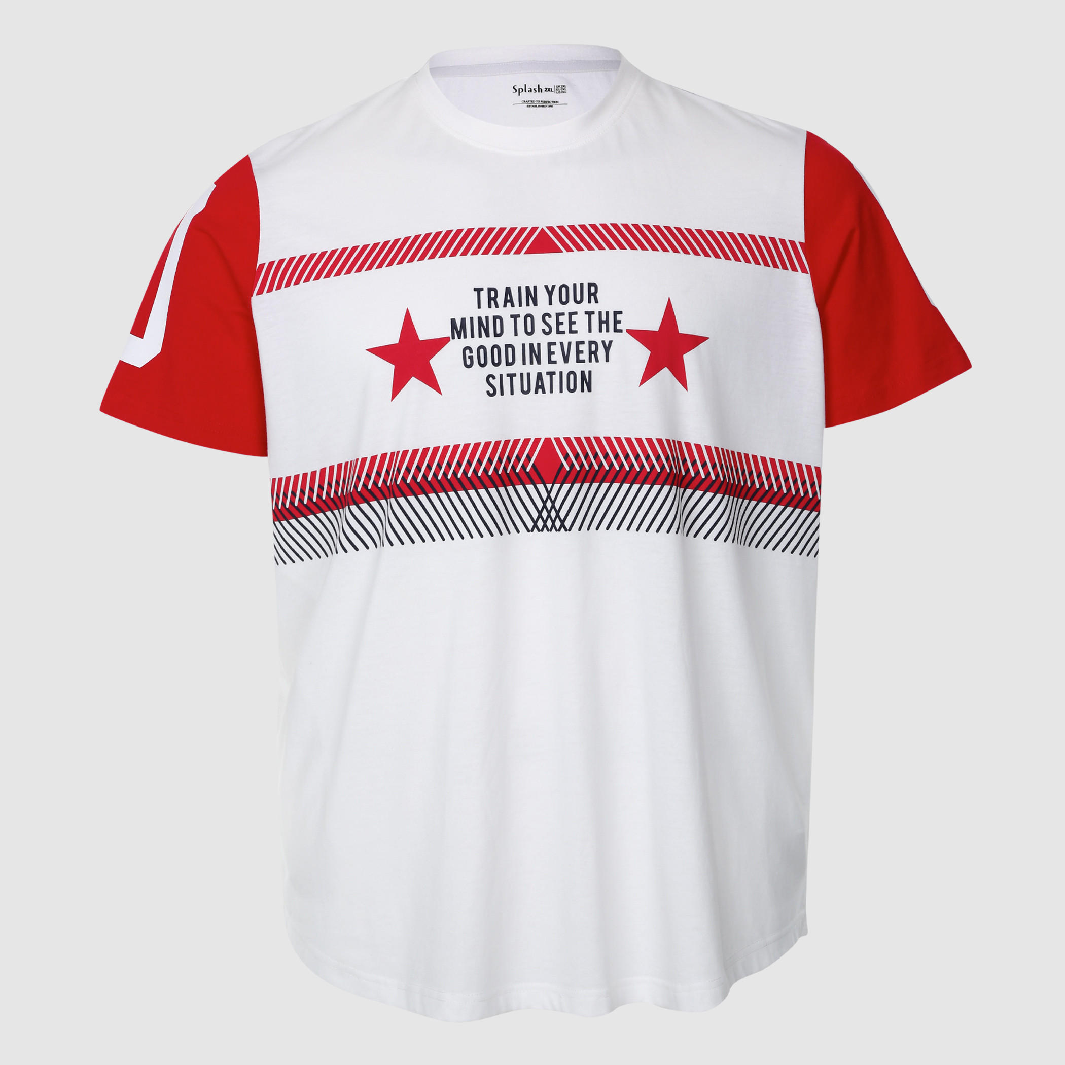 Printed Crew Neck T-Shirt with Short Sleeves-men-clothing-tshirtsandpolos-tshirts-image-1