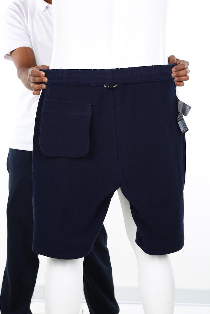 Tape Detail Shorts with Elasticised Waistband-men-clothing-bottoms-shorts-image-4