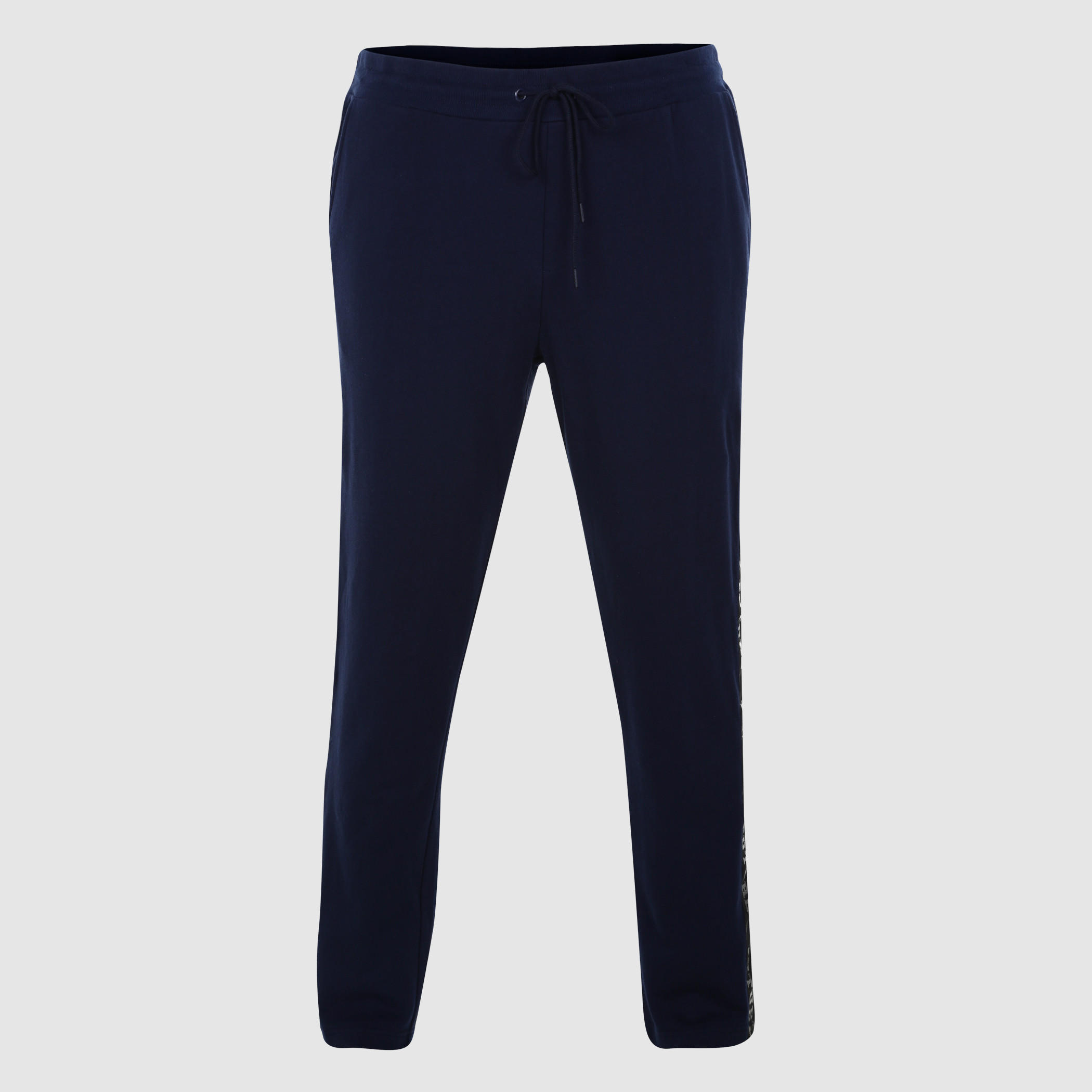 بنطال رياضي طويل بخصر مطاطي وشريط جانبي-men-clothing-bottoms-trousersandchinos-trousers-image-1