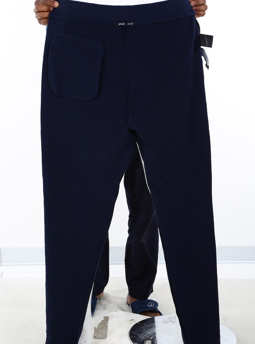بنطال رياضي طويل بخصر مطاطي وشريط جانبي-men-clothing-bottoms-trousersandchinos-trousers-image-4
