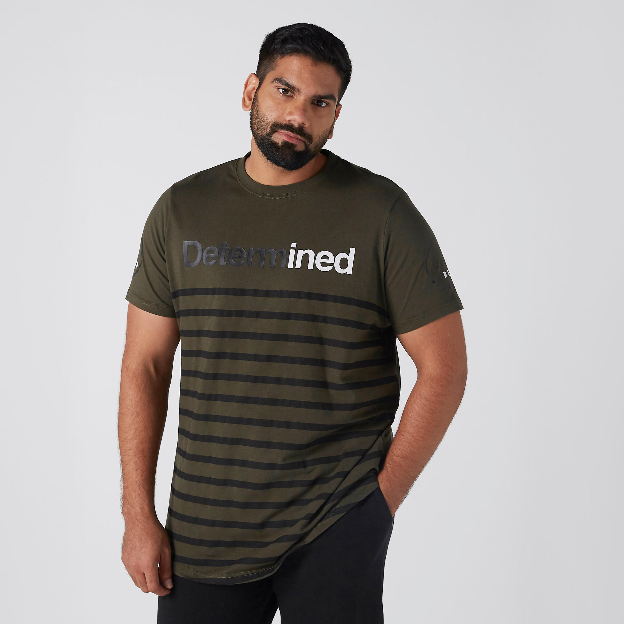 Striped T-Shirt with Round Neck and Short Sleeves-men-clothing-tshirtsandpolos-tshirts-image-1