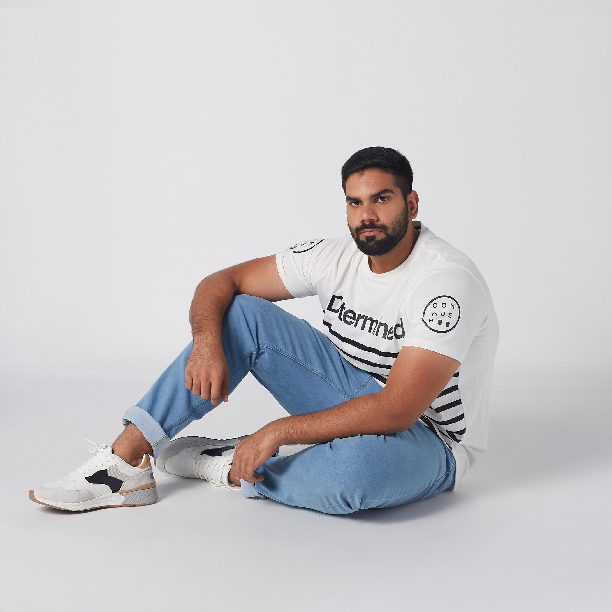 Striped T-Shirt with Round Neck and Short Sleeves-men-clothing-tshirtsandpolos-tshirts-image-2