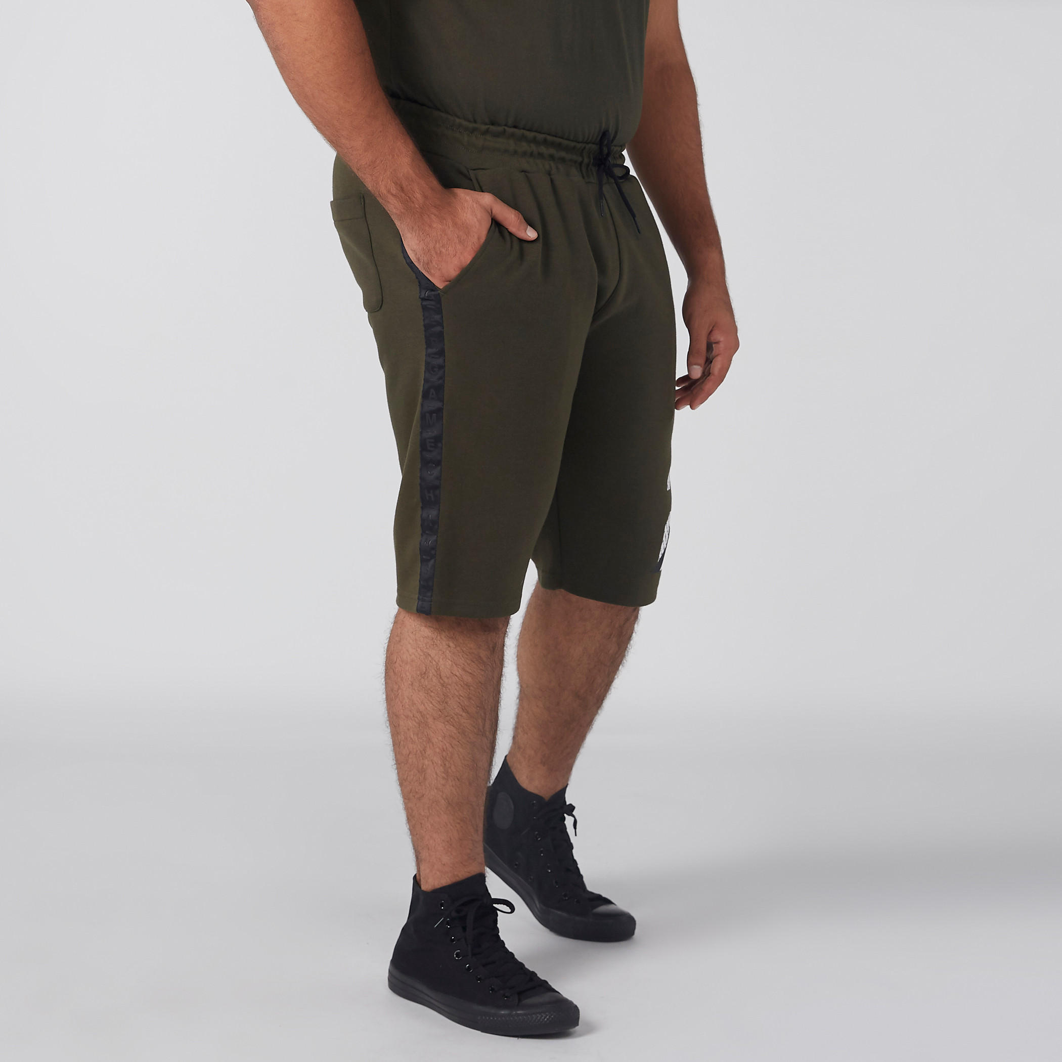Printed Shorts with Tape Detail and Drawstring-men-clothing-bottoms-shorts-image-3