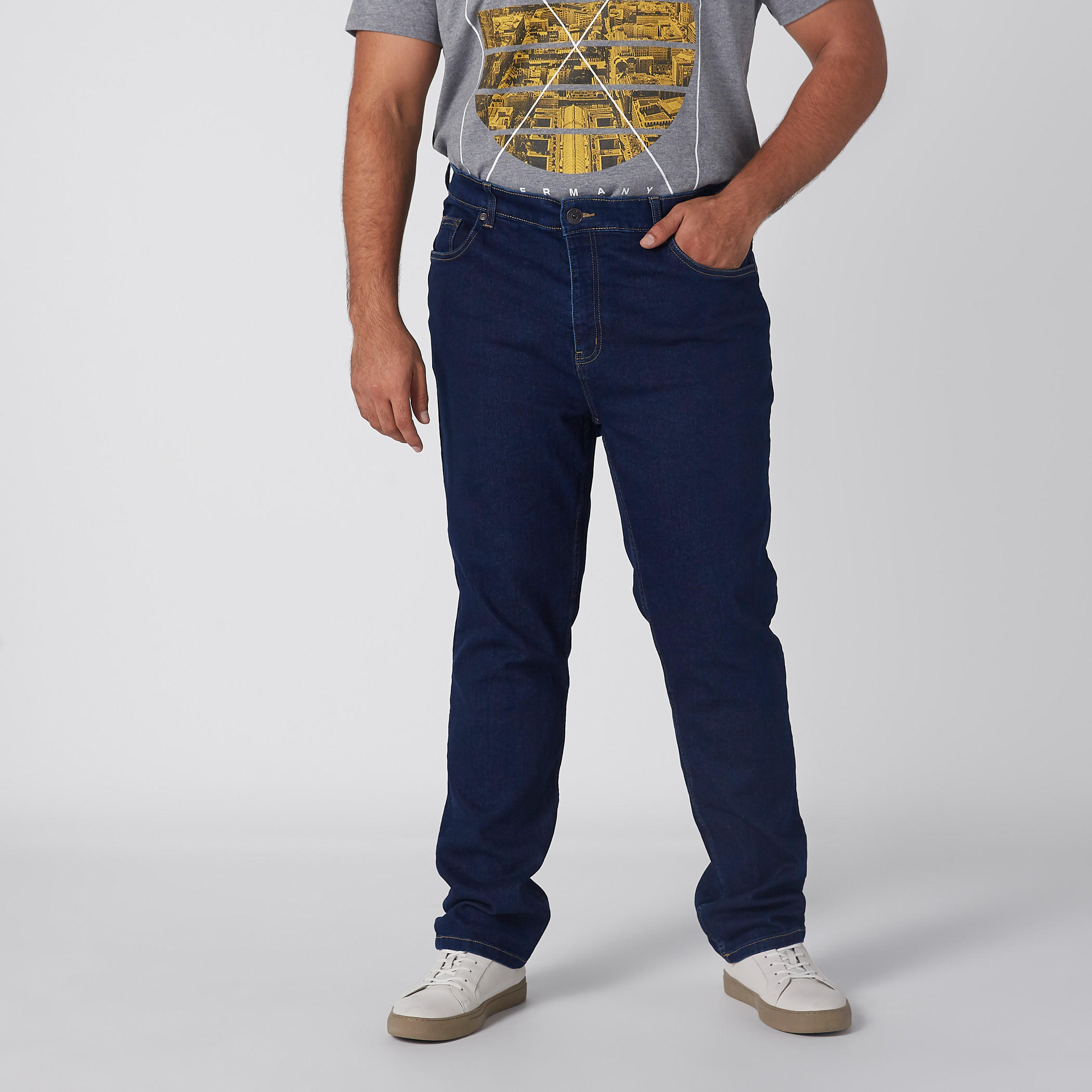 بنطال جينز طويل بزر إغلاق وجيوب-men-clothing-bottoms-jeans-image-1
