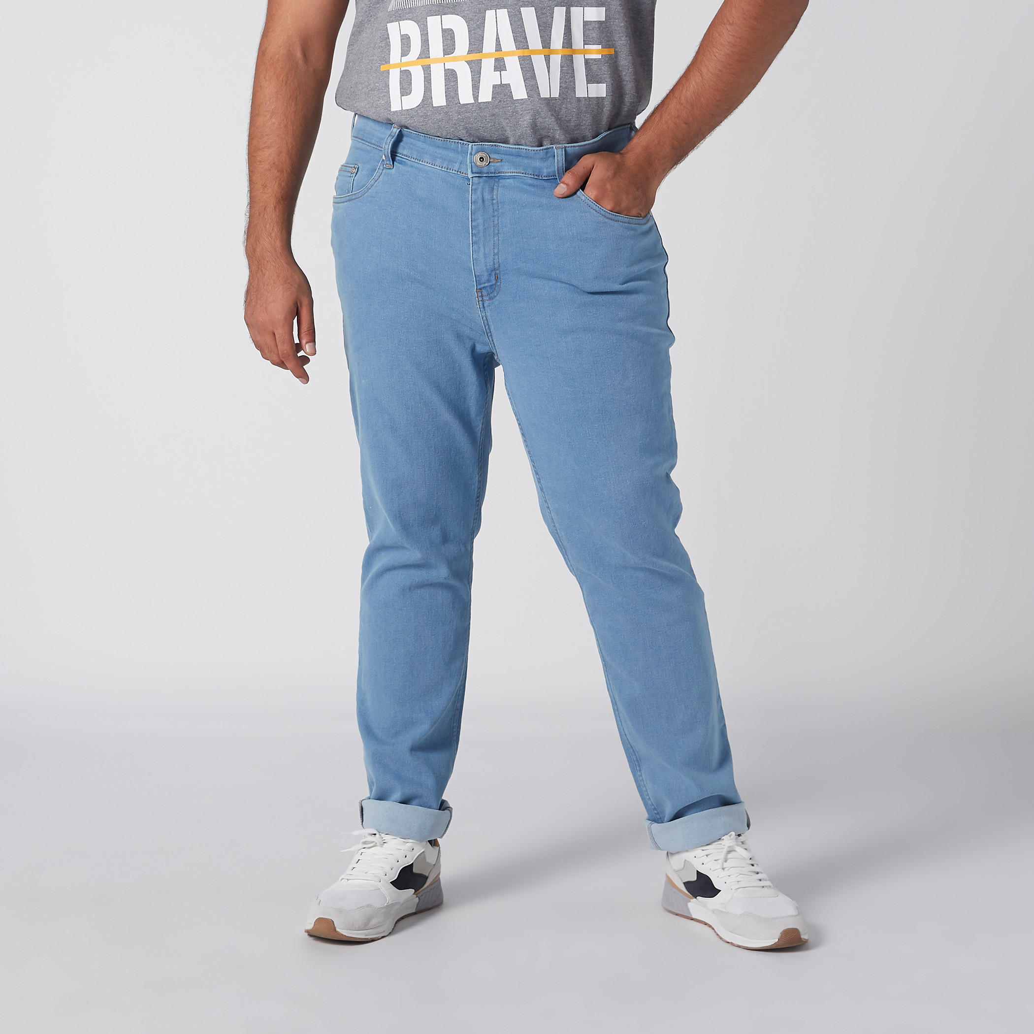 بنطال جينز طويل بزر إغلاق وجيوب-men-clothing-bottoms-jeans-image-1