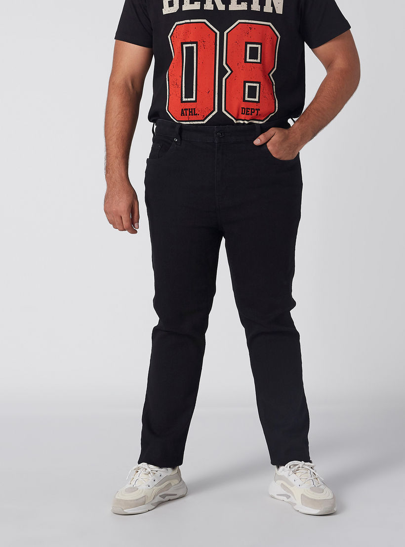 بنطال جينز طويل بزر إغلاق وجيوب-men-clothing-bottoms-jeans-image-1