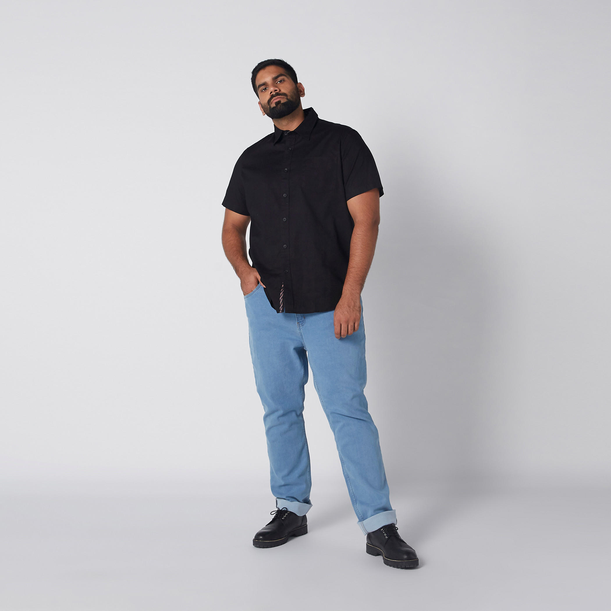Short Sleeves Shirt with Complete Placket-men-clothing-shirts-image-2