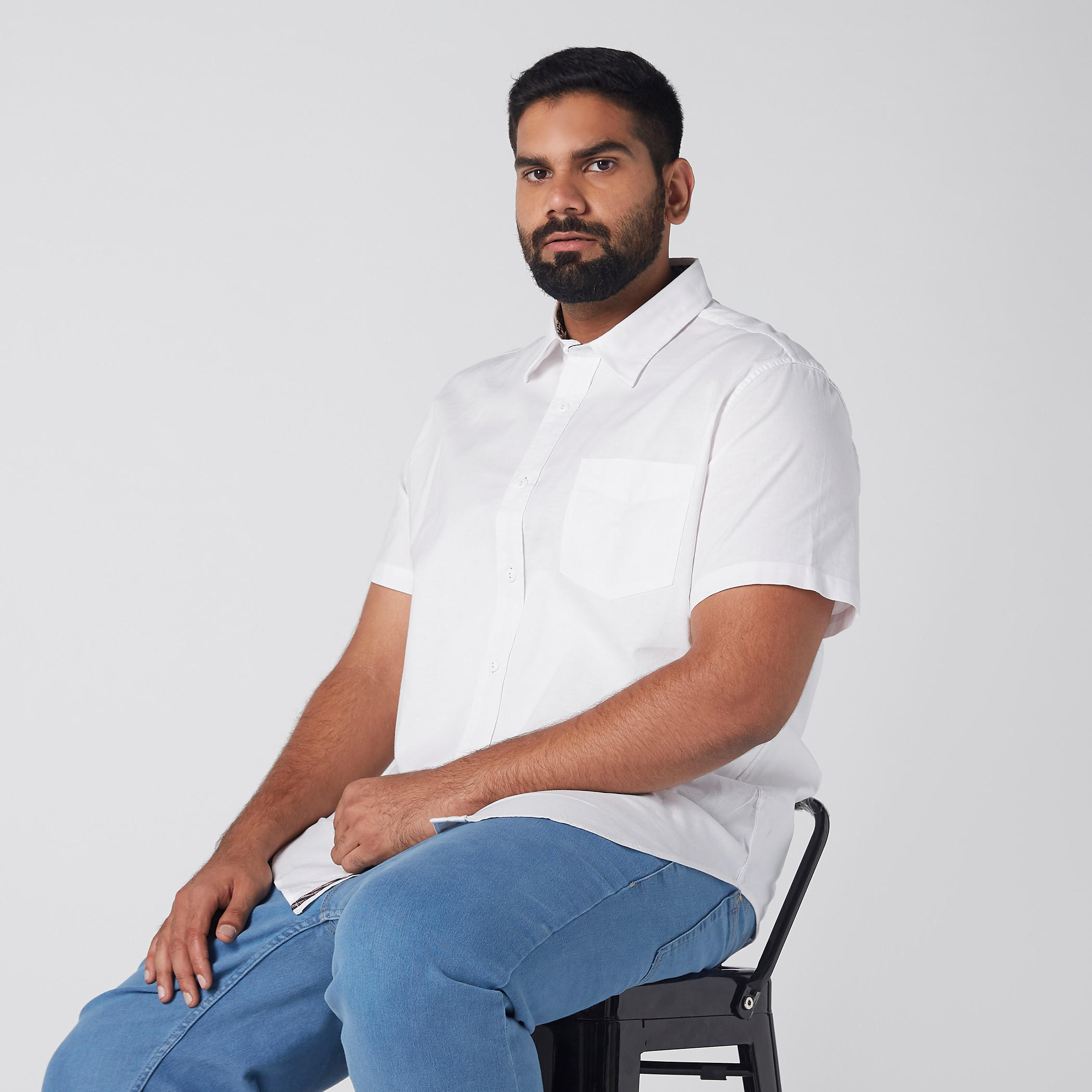 Short Sleeves Shirt with Complete Placket-men-clothing-shirts-image-1
