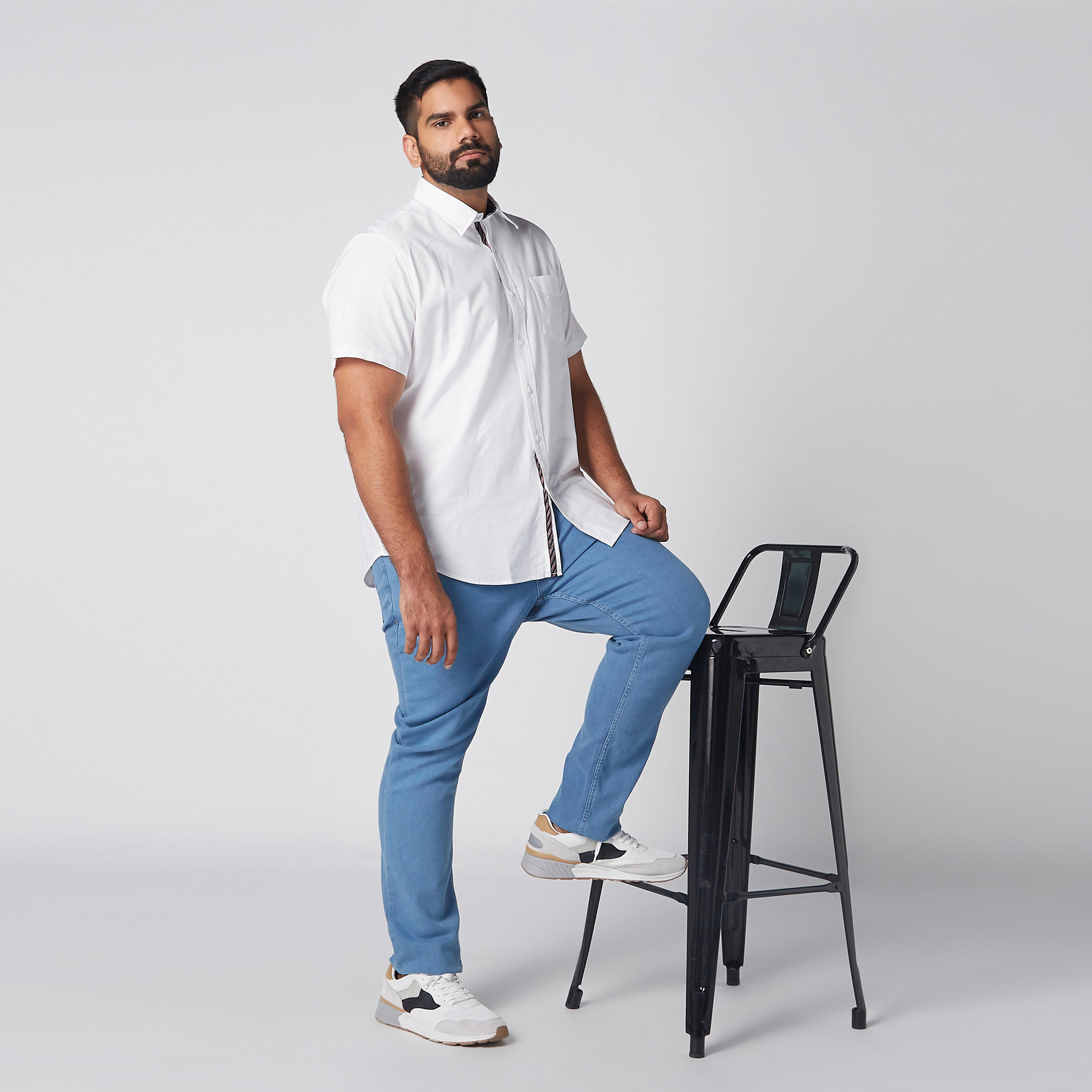 Short Sleeves Shirt with Complete Placket-men-clothing-shirts-image-2