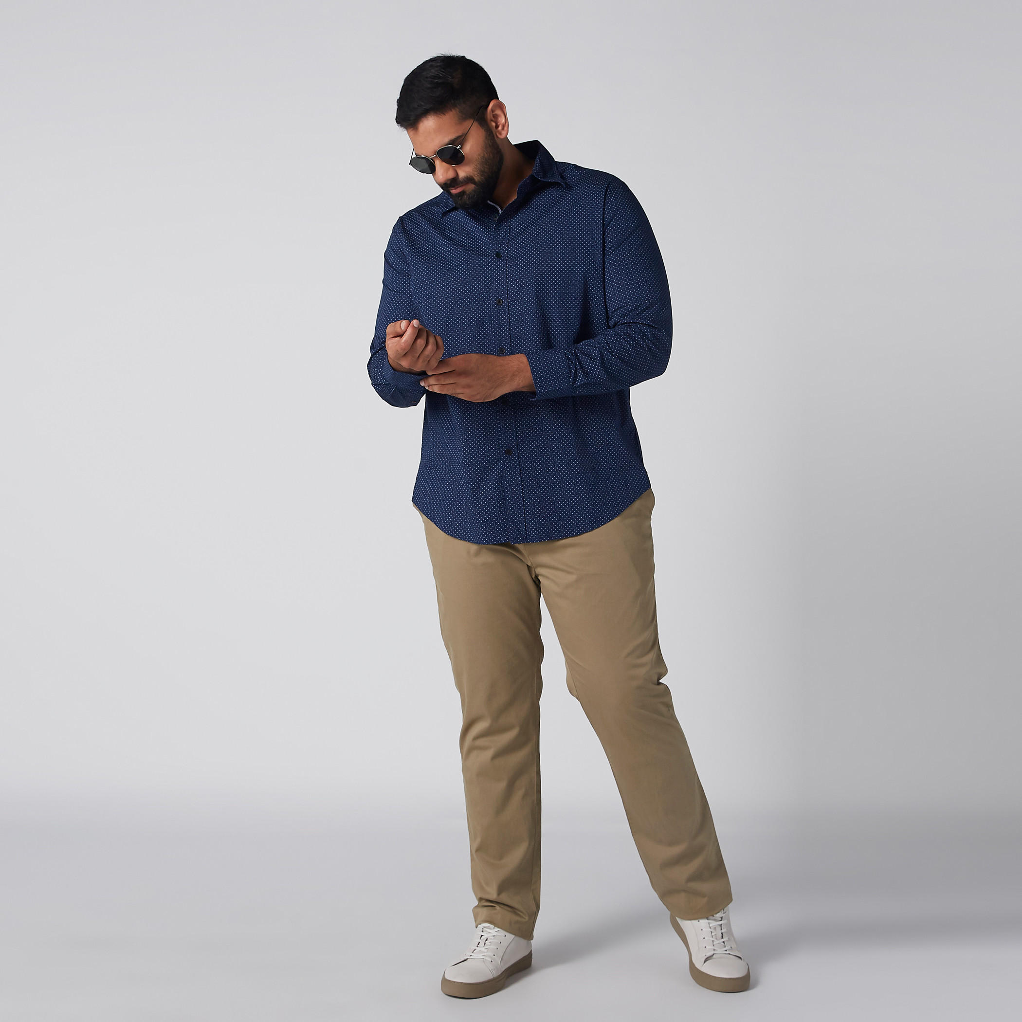 بنطال شينو طويل بزر إغلاق وجيوب-men-clothing-bottoms-trousersandchinos-trousers-image-4