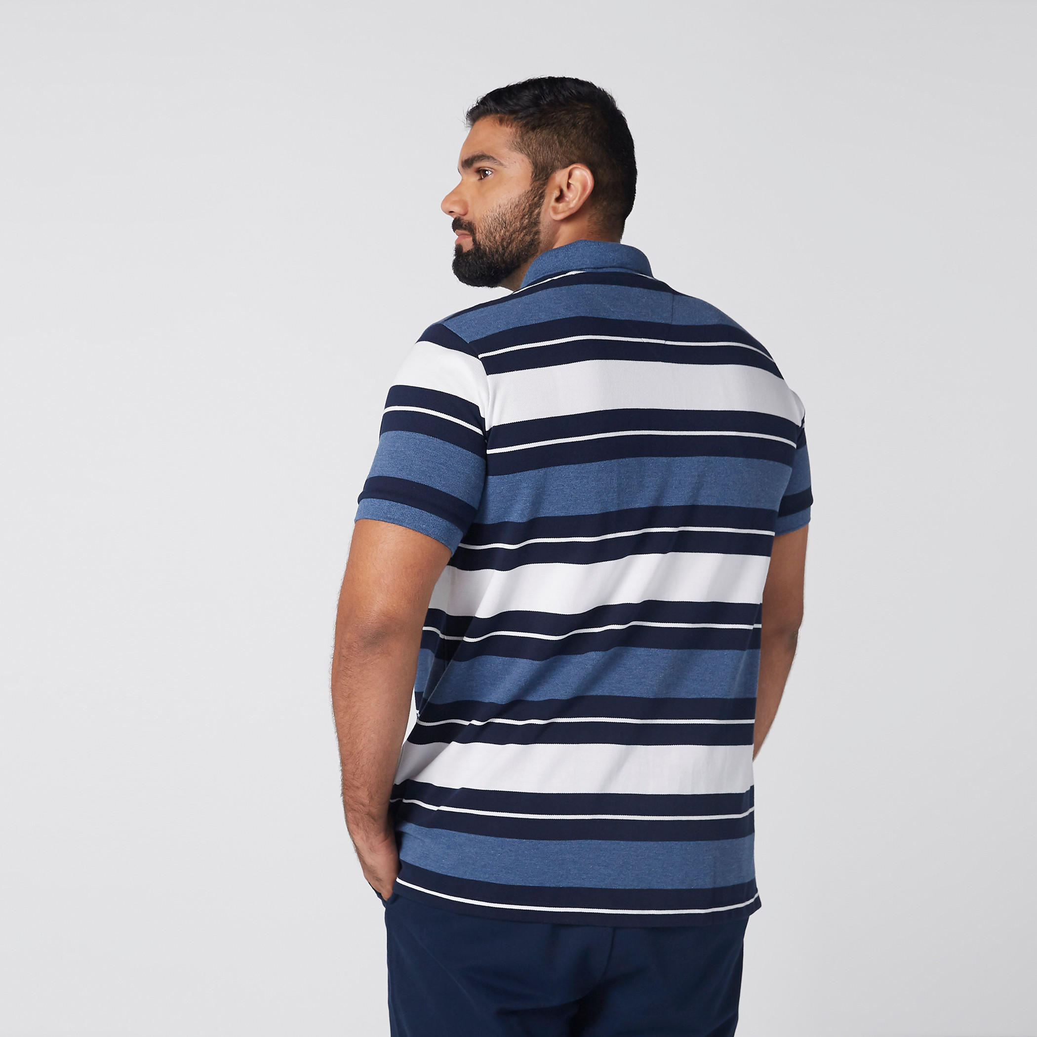تيشيرت مقلّم بياقة بولو وأكمام قصيرة-men-clothing-tshirtsandpolos-polos-image-3