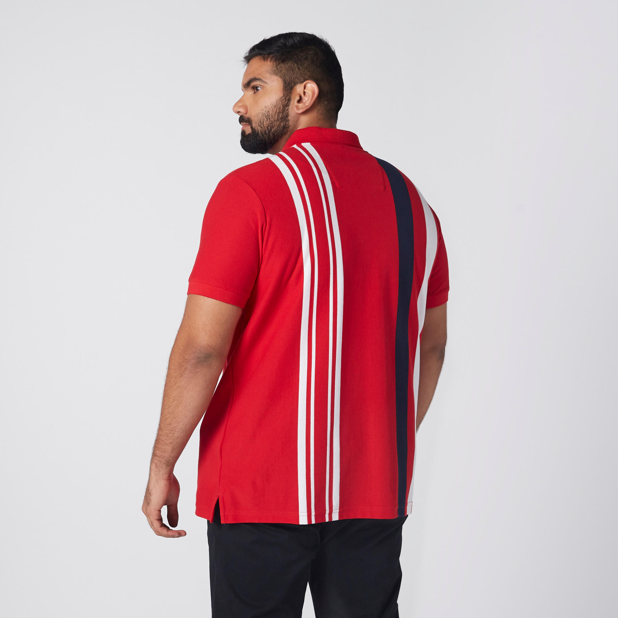 تيشيرت مقلّم بياقة بولو وأكمام قصيرة-men-clothing-tshirtsandpolos-polos-image-3