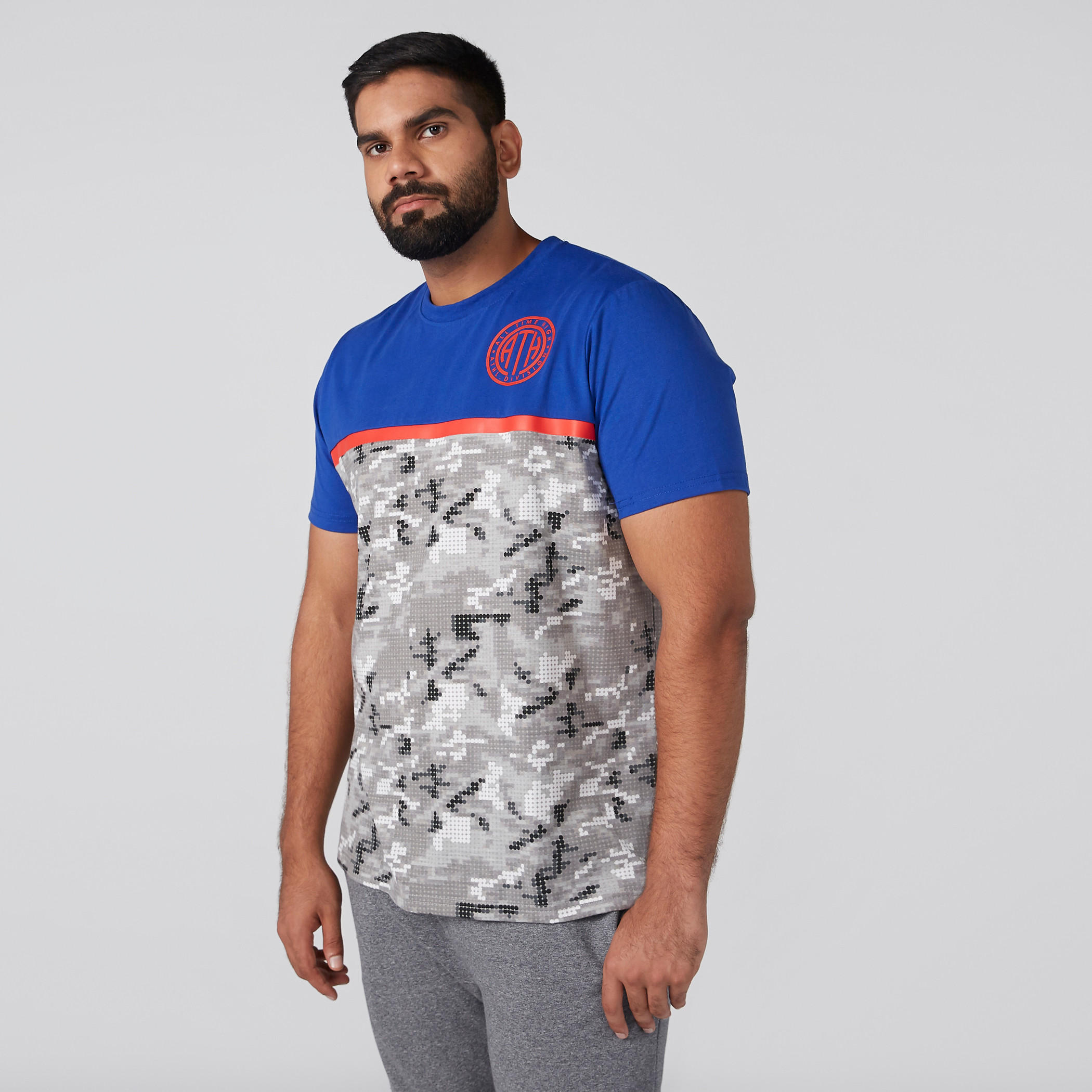 Printed T-Shirt with Crew Neck and Short Sleeves-men-clothing-tshirtsandpolos-tshirts-image-1