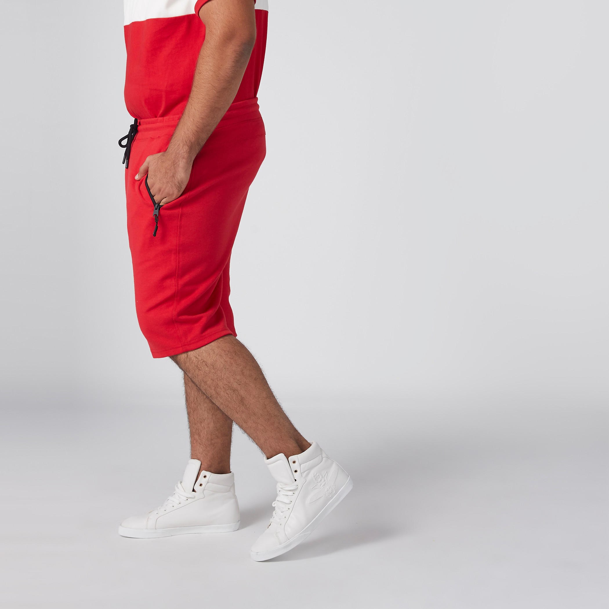 Zip Pocket Detail Shorts with Drawstring-men-clothing-bottoms-shorts-image-2