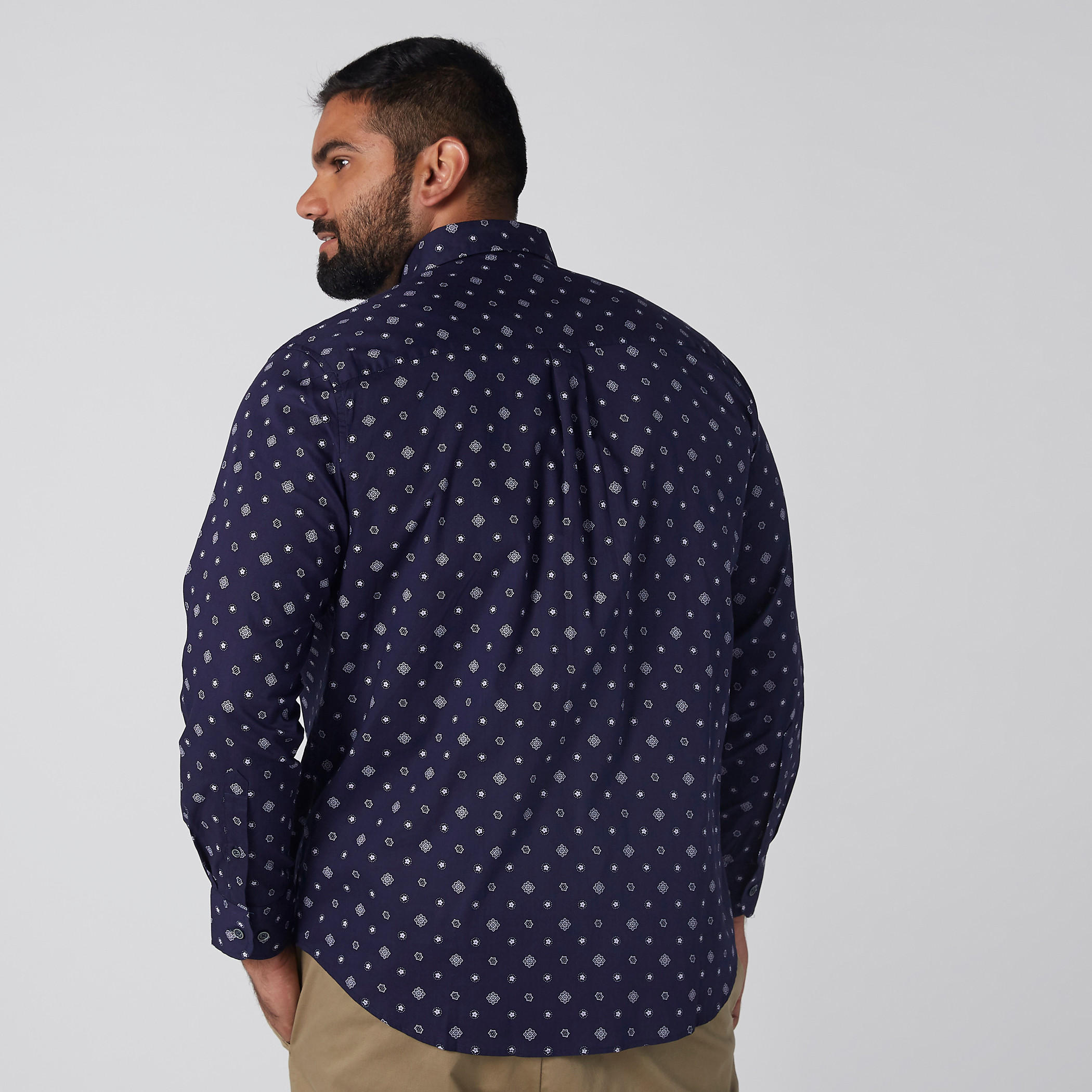Printed Long Sleeves Shirt with Complete Placket-men-clothing-shirts-image-3