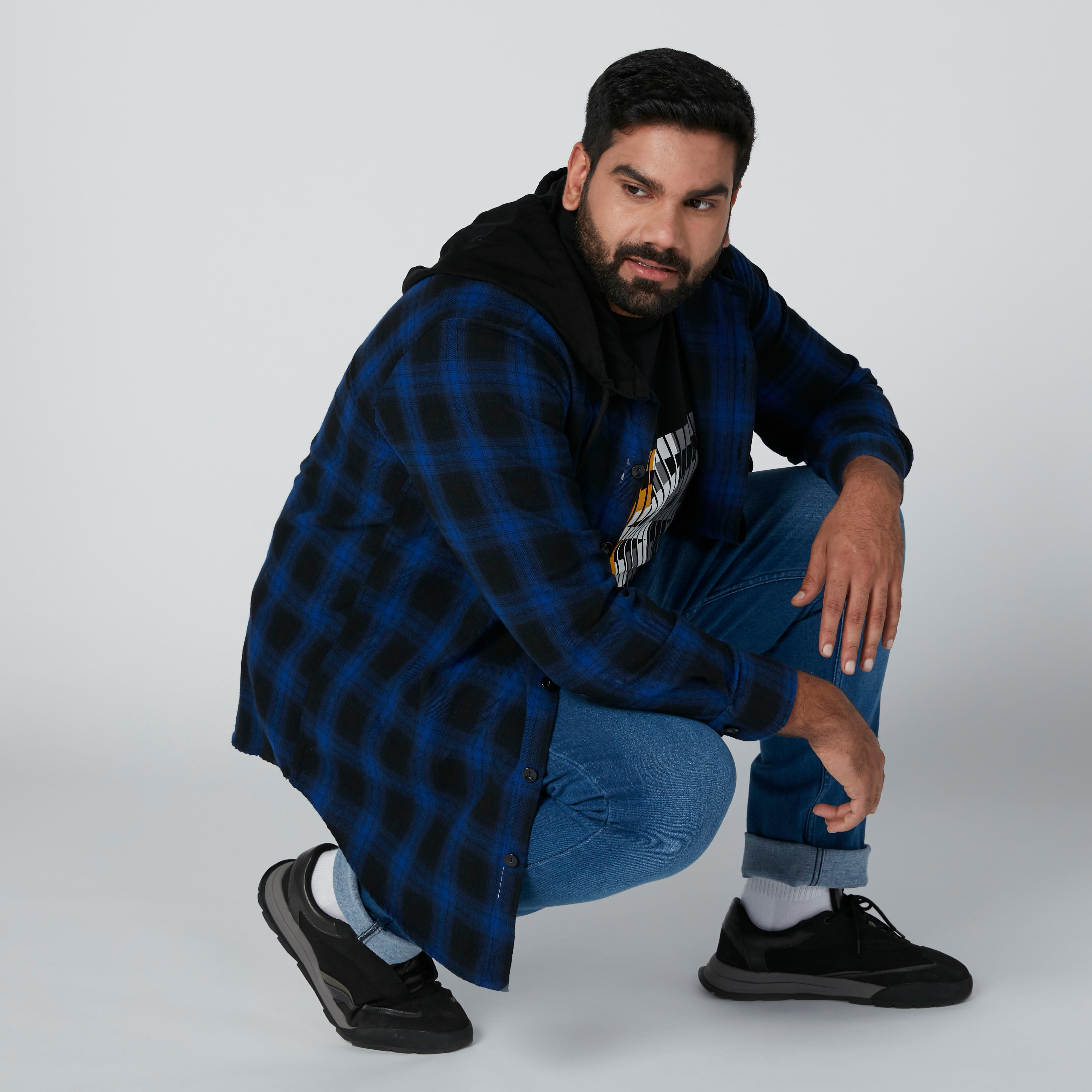 قميص بتصميم كاروهات وأكمام طويلة-men-clothing-shirts-image-6