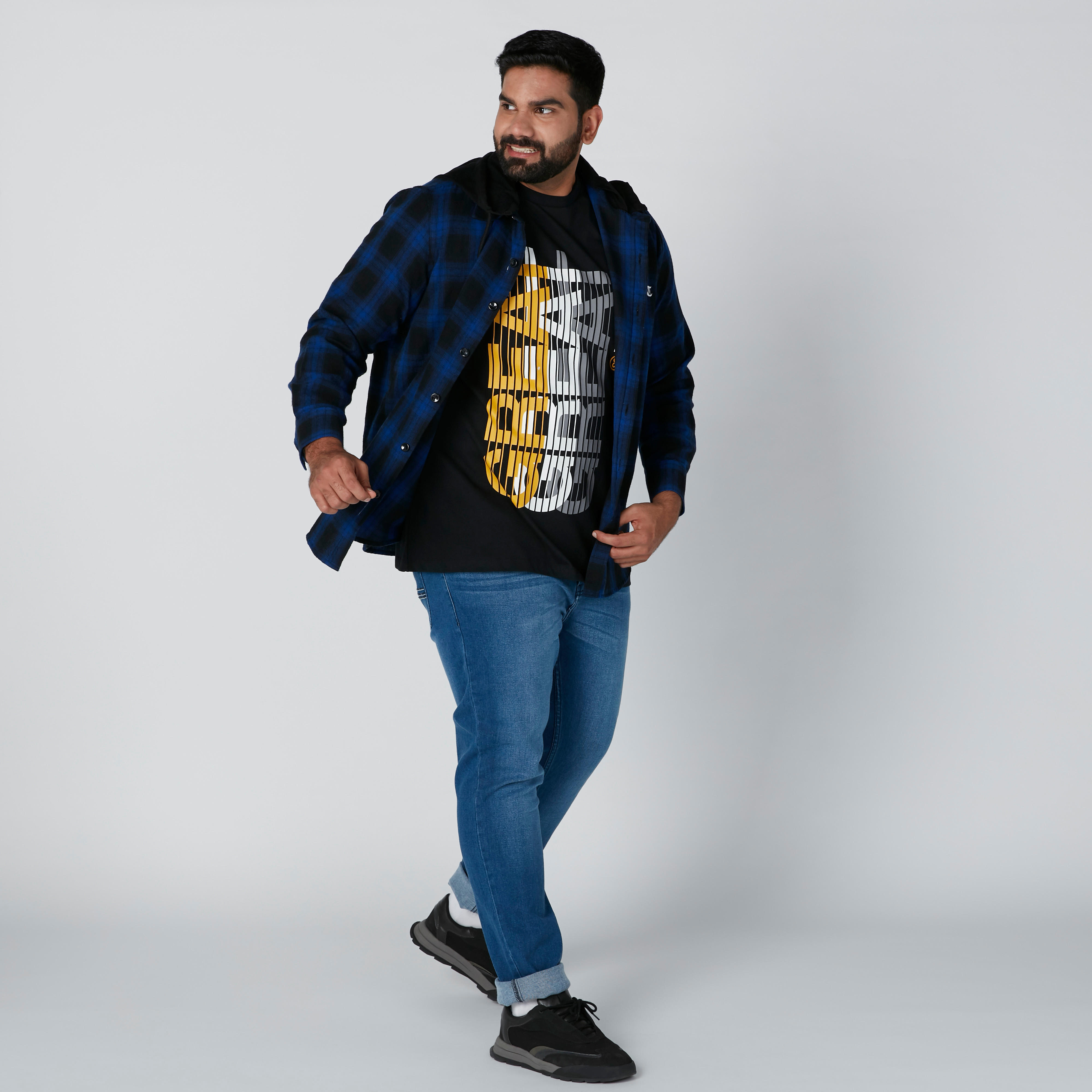 قميص بتصميم كاروهات وأكمام طويلة-men-clothing-shirts-image-3
