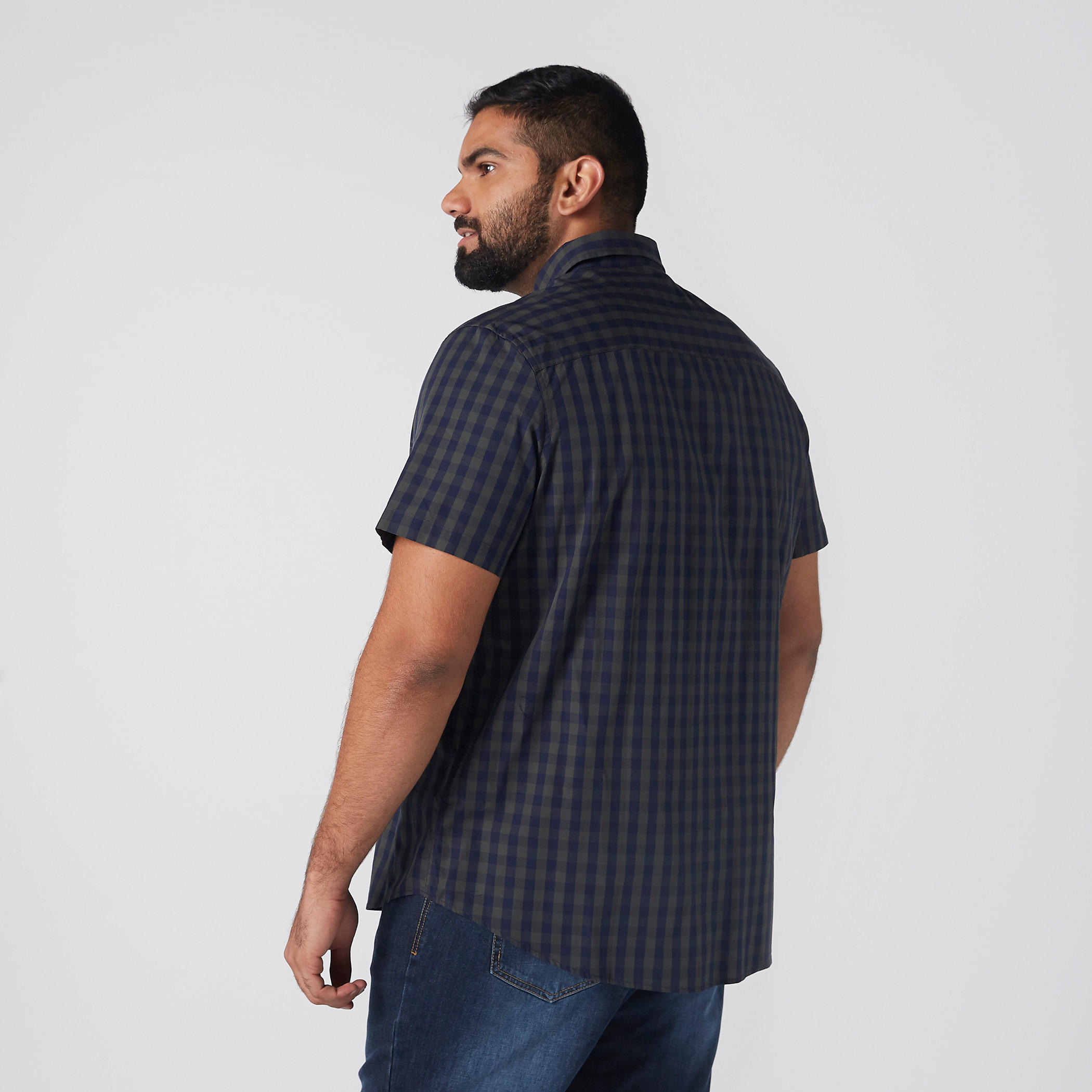 قميص كاروهات بأكمام قصيرة-men-clothing-shirts-image-2