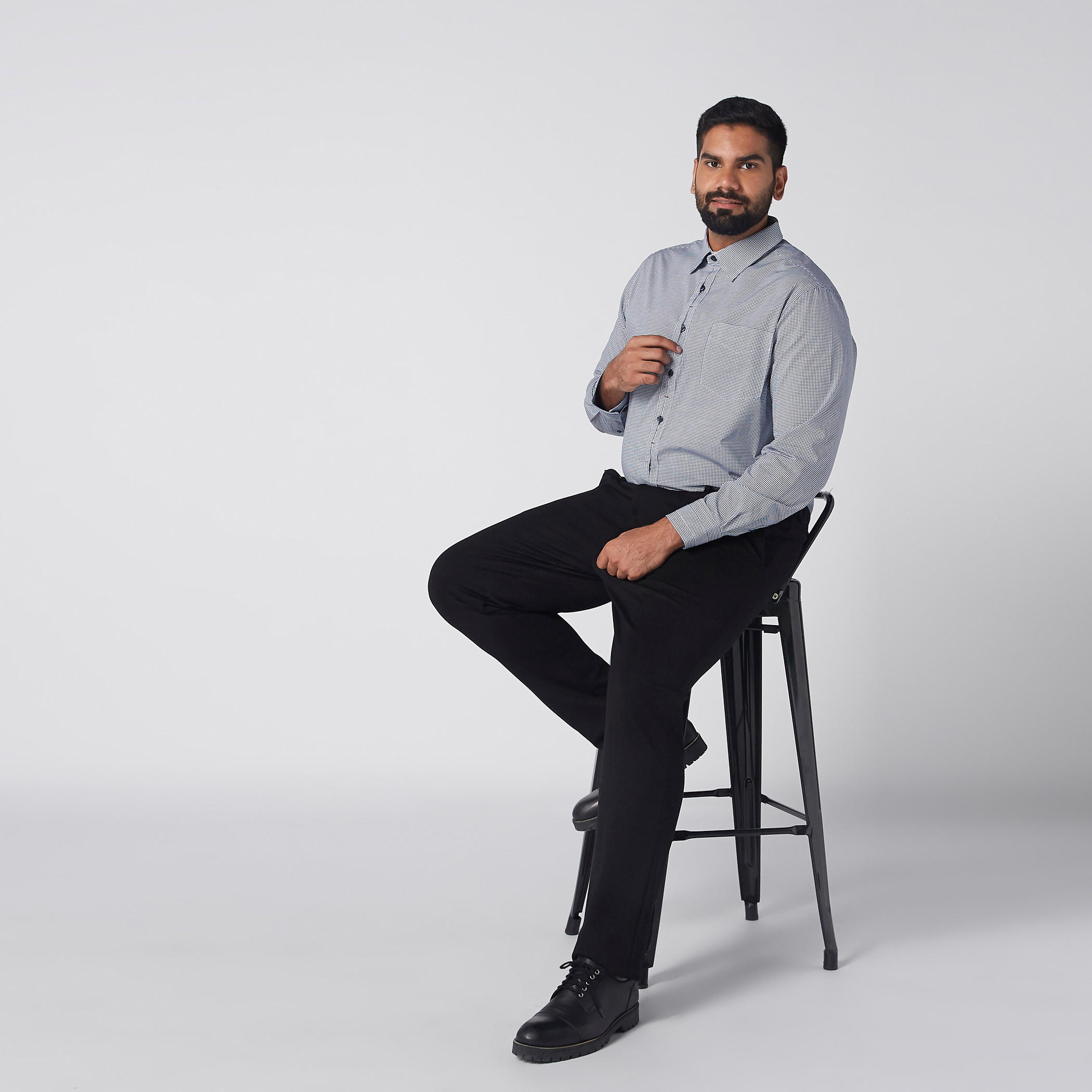 قميص كاروهات بأكمام طويلة-men-clothing-shirts-image-2