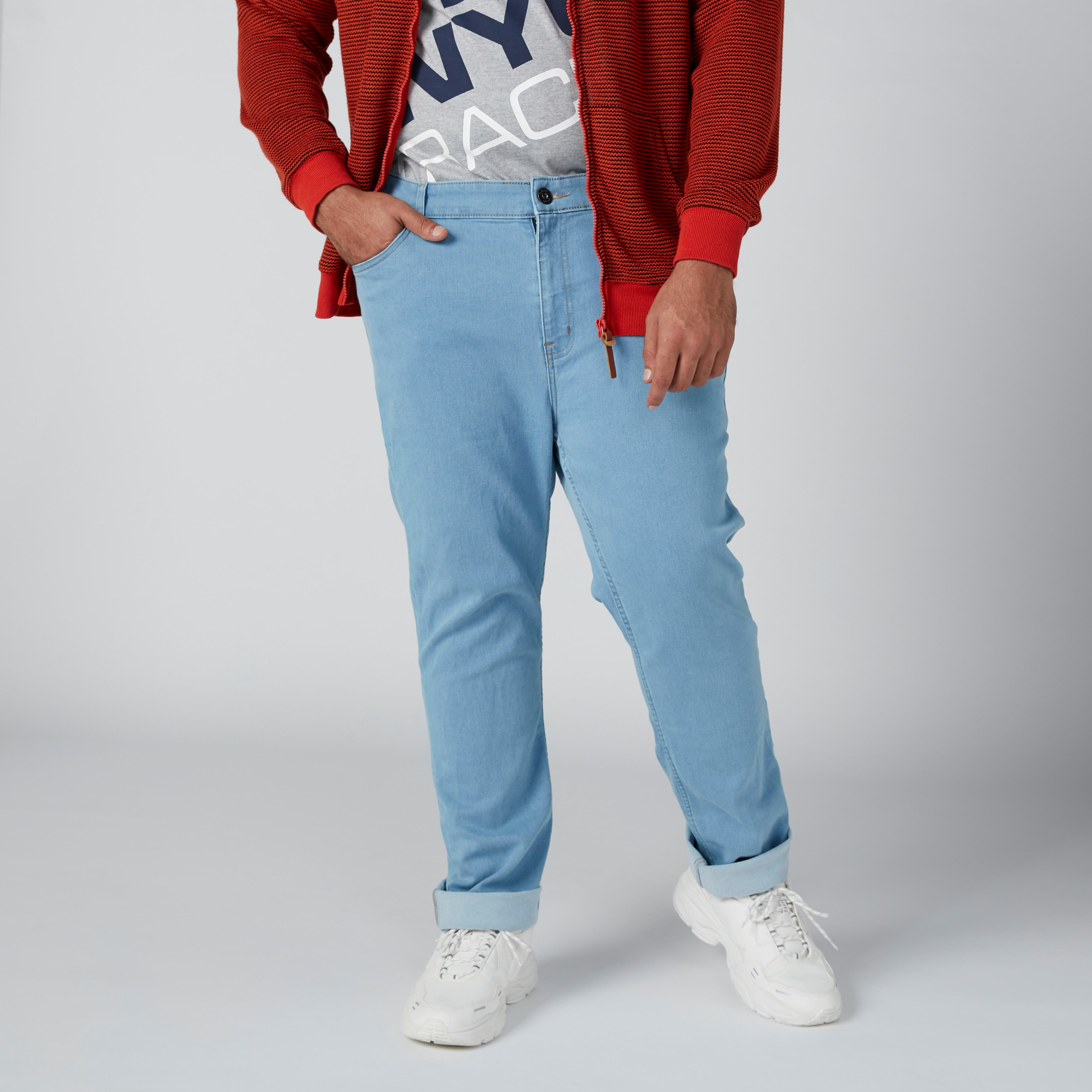 بنطال جينز بخصر متوسط الارتفاع وجيوب-men-clothing-bottoms-jeans-image-1