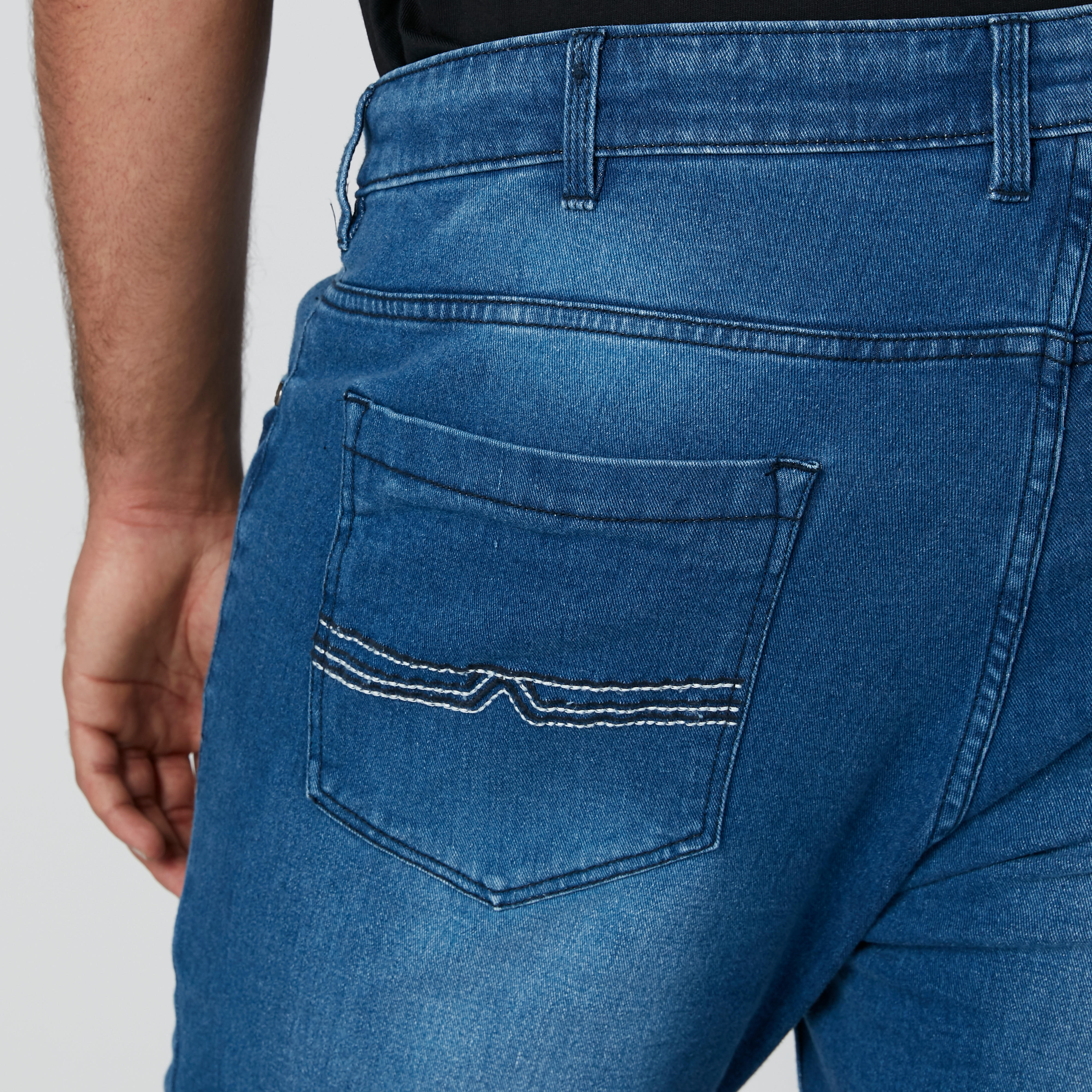 جينز طويل خصر عالٍ بجيوب وعروات حزام-men-clothing-bottoms-jeans-image-4