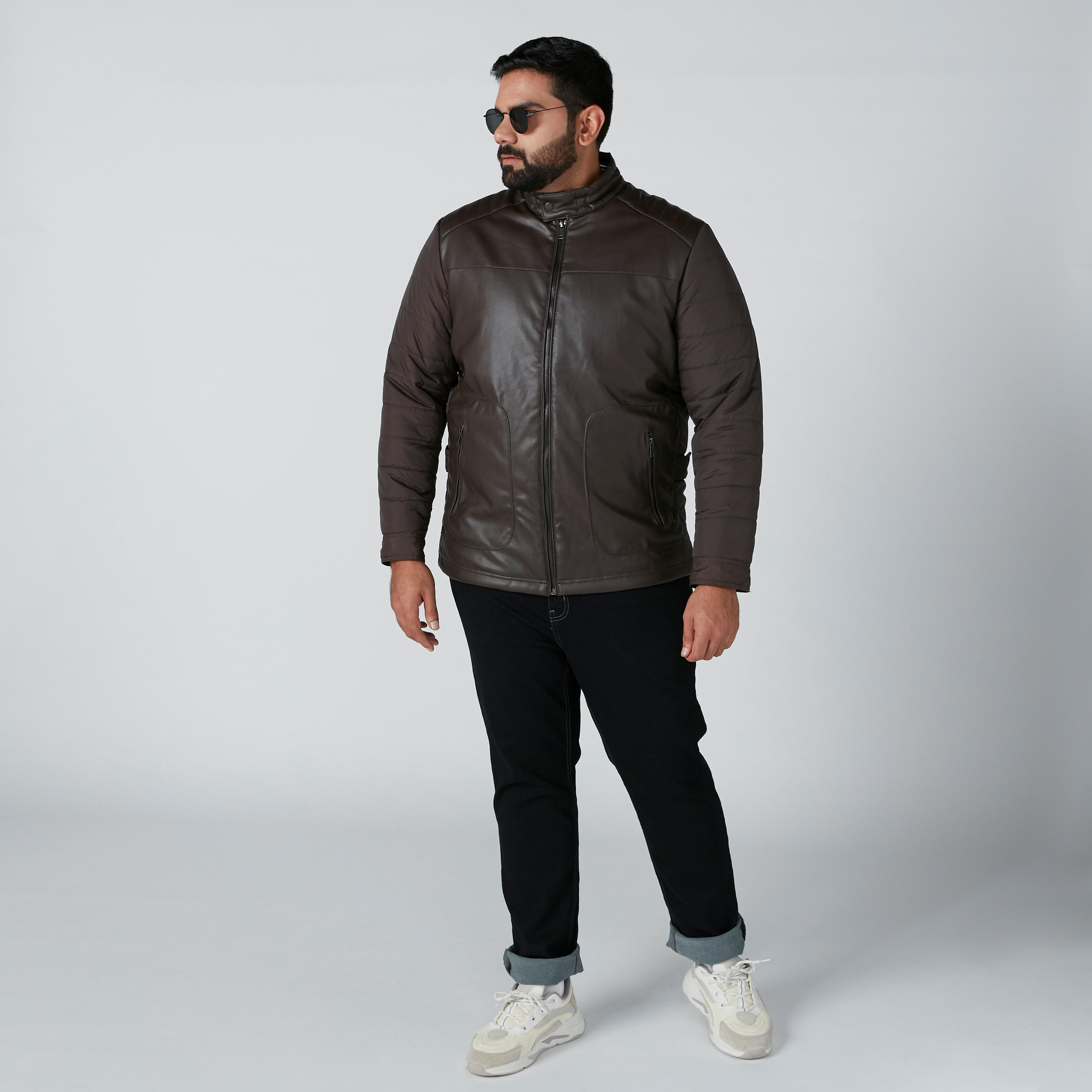 Textured Jacket in Regular Fit with Long Sleeves-men-clothing-jacketsandblazers-jackets-image-3