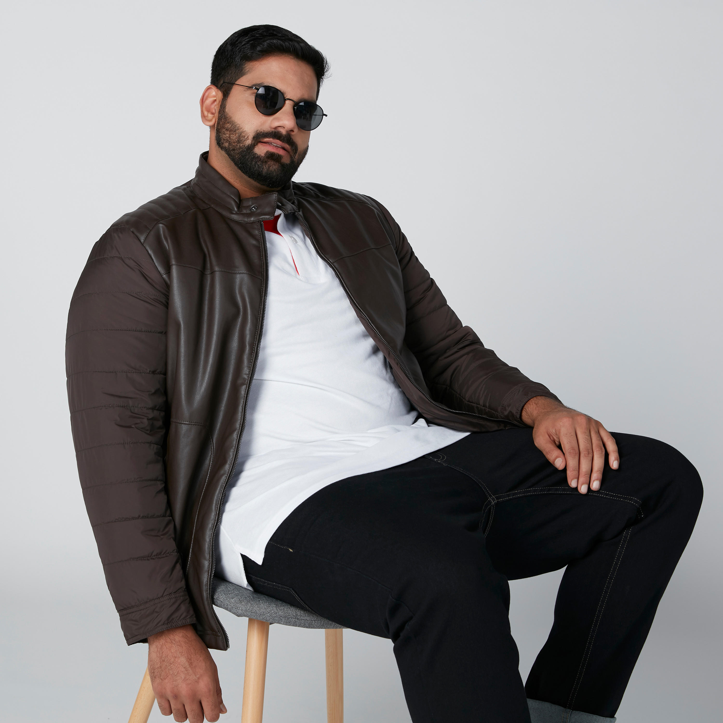 Textured Jacket in Regular Fit with Long Sleeves-men-clothing-jacketsandblazers-jackets-image-5