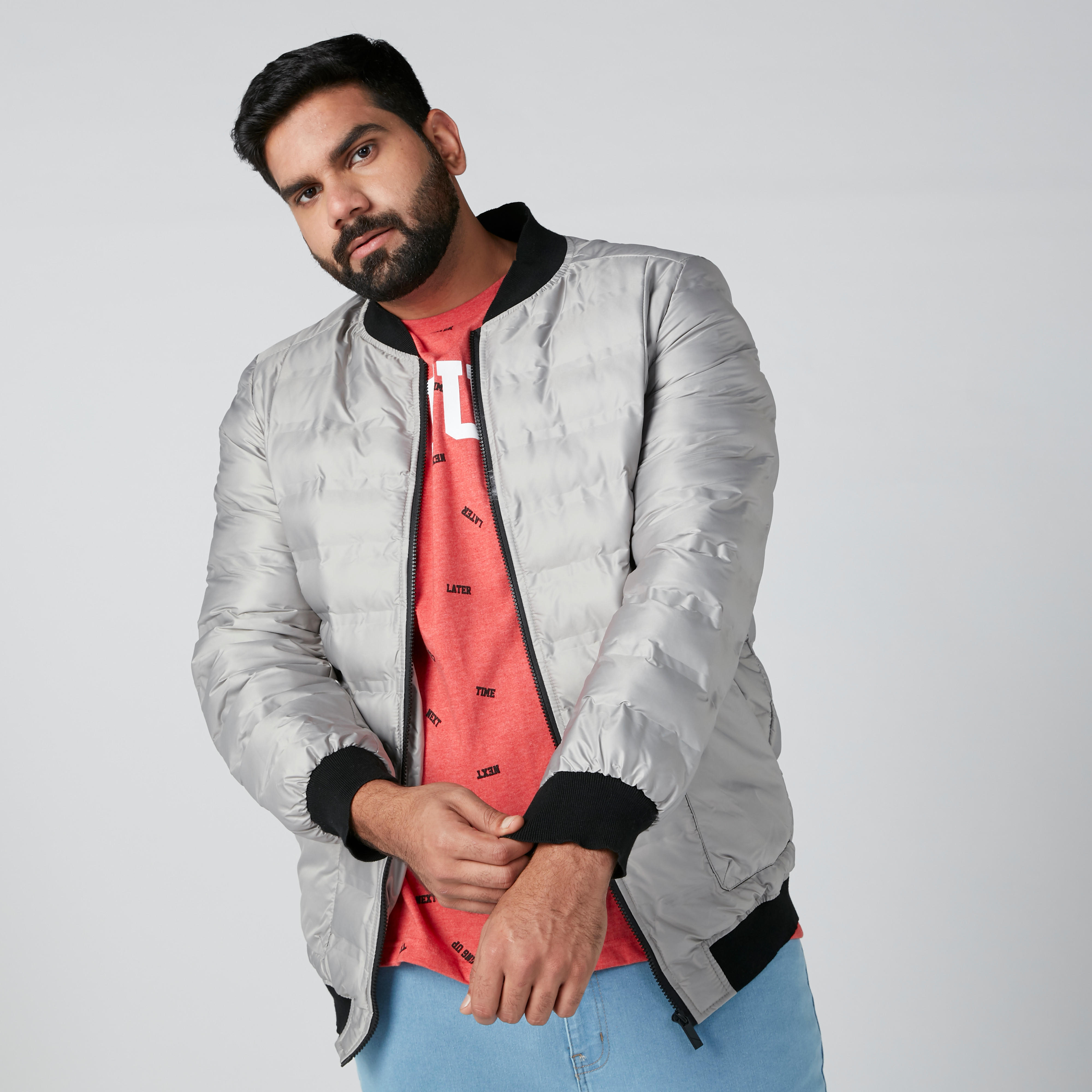 جاكيت بملمس بارز بأكمام طويلة-men-clothing-jacketsandblazers-jackets-image-1