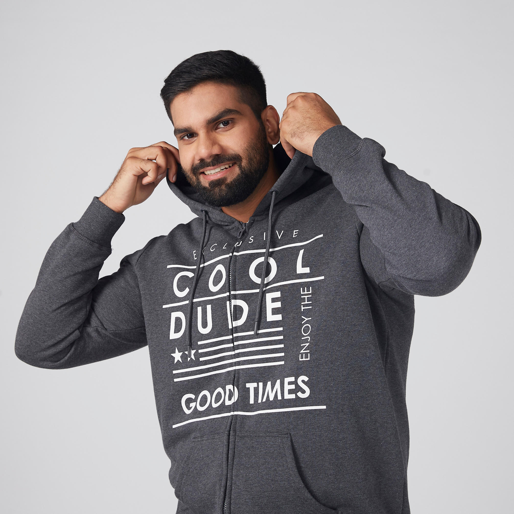 Printed Jacket with Long Sleeves and Hood-men-clothing-jacketsandblazers-jackets-image-1