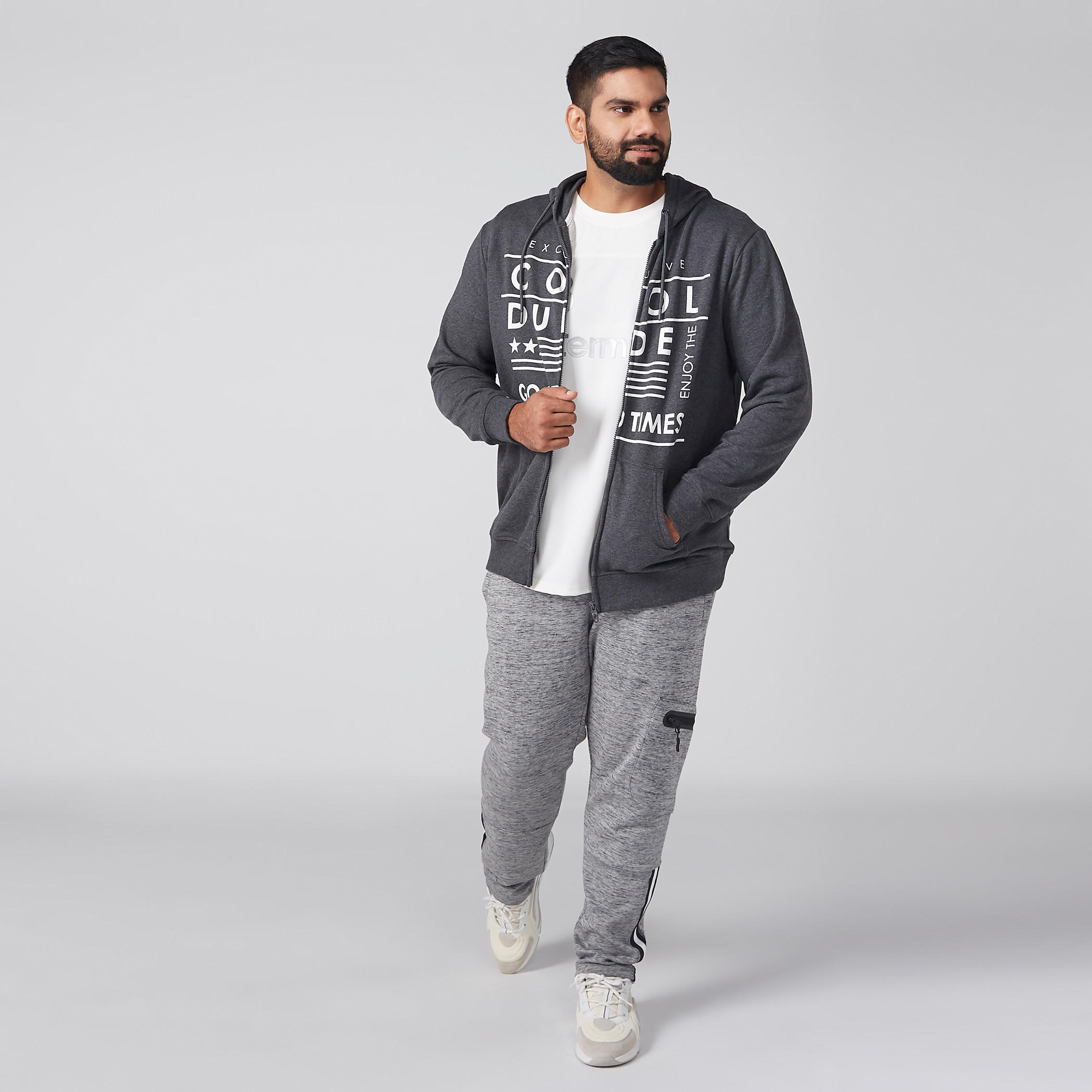 Printed Jacket with Long Sleeves and Hood-men-clothing-jacketsandblazers-jackets-image-2