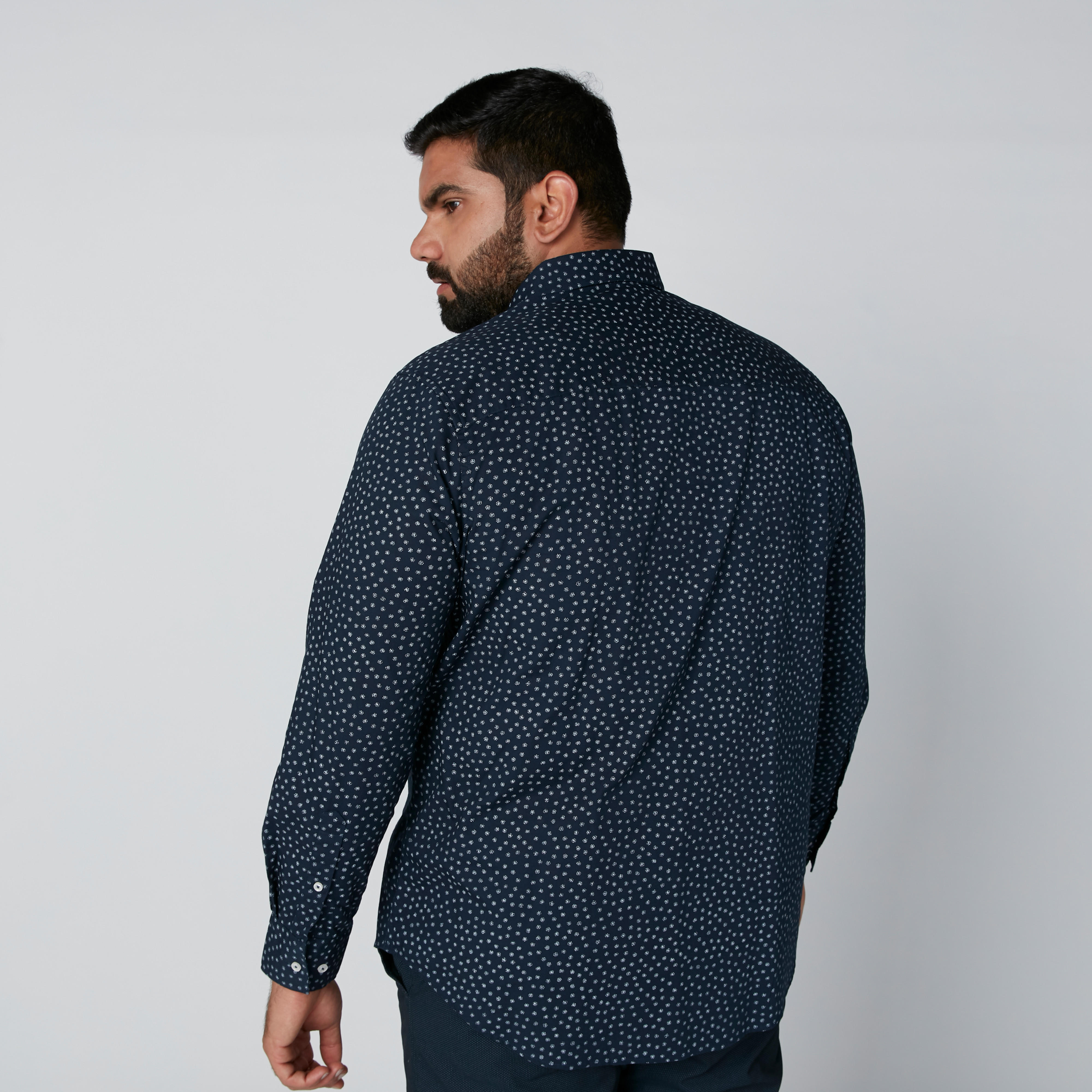 Printed Shirt with Long Sleeves and Patch Pocket-men-clothing-shirts-image-2