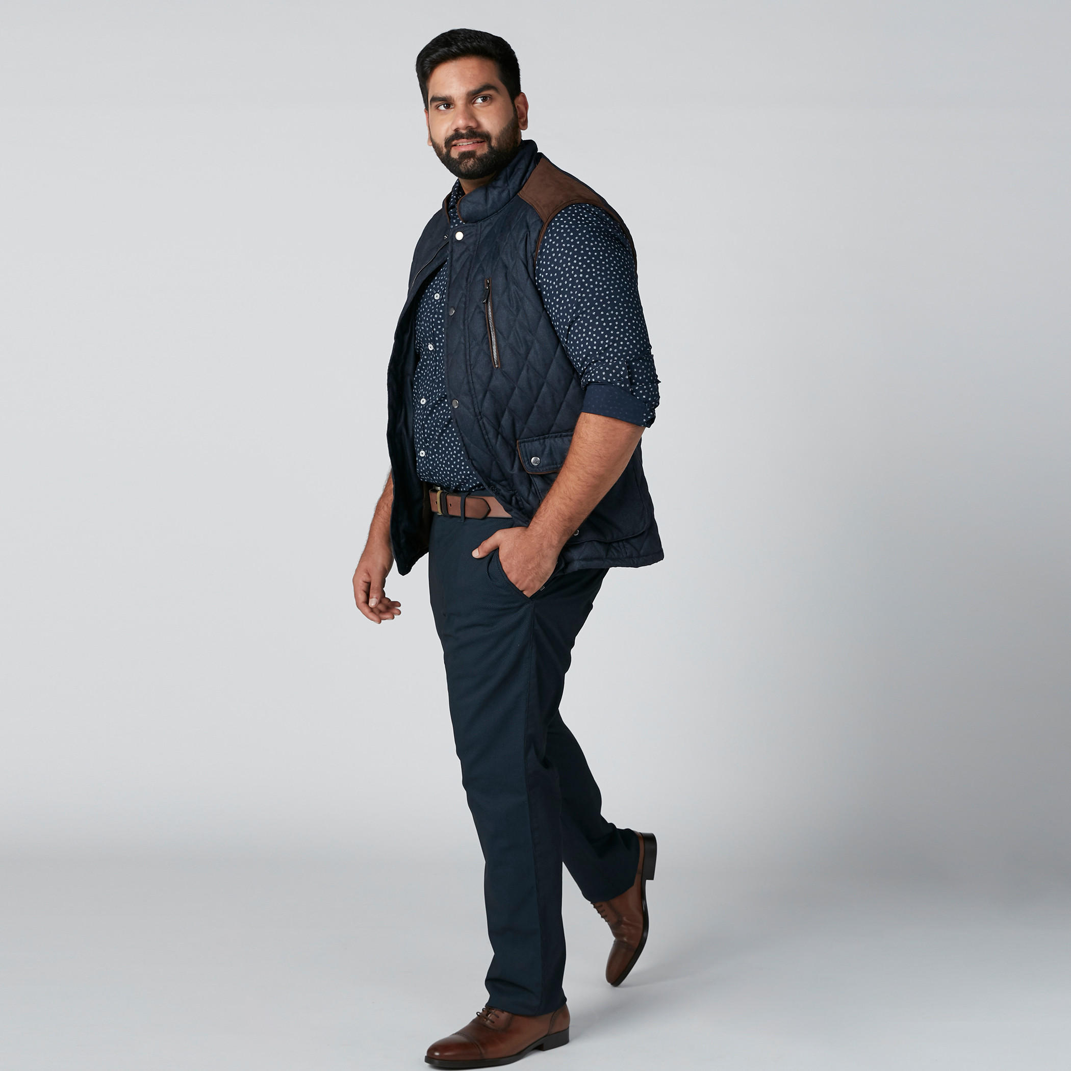 Printed Shirt with Long Sleeves and Patch Pocket-men-clothing-shirts-image-3