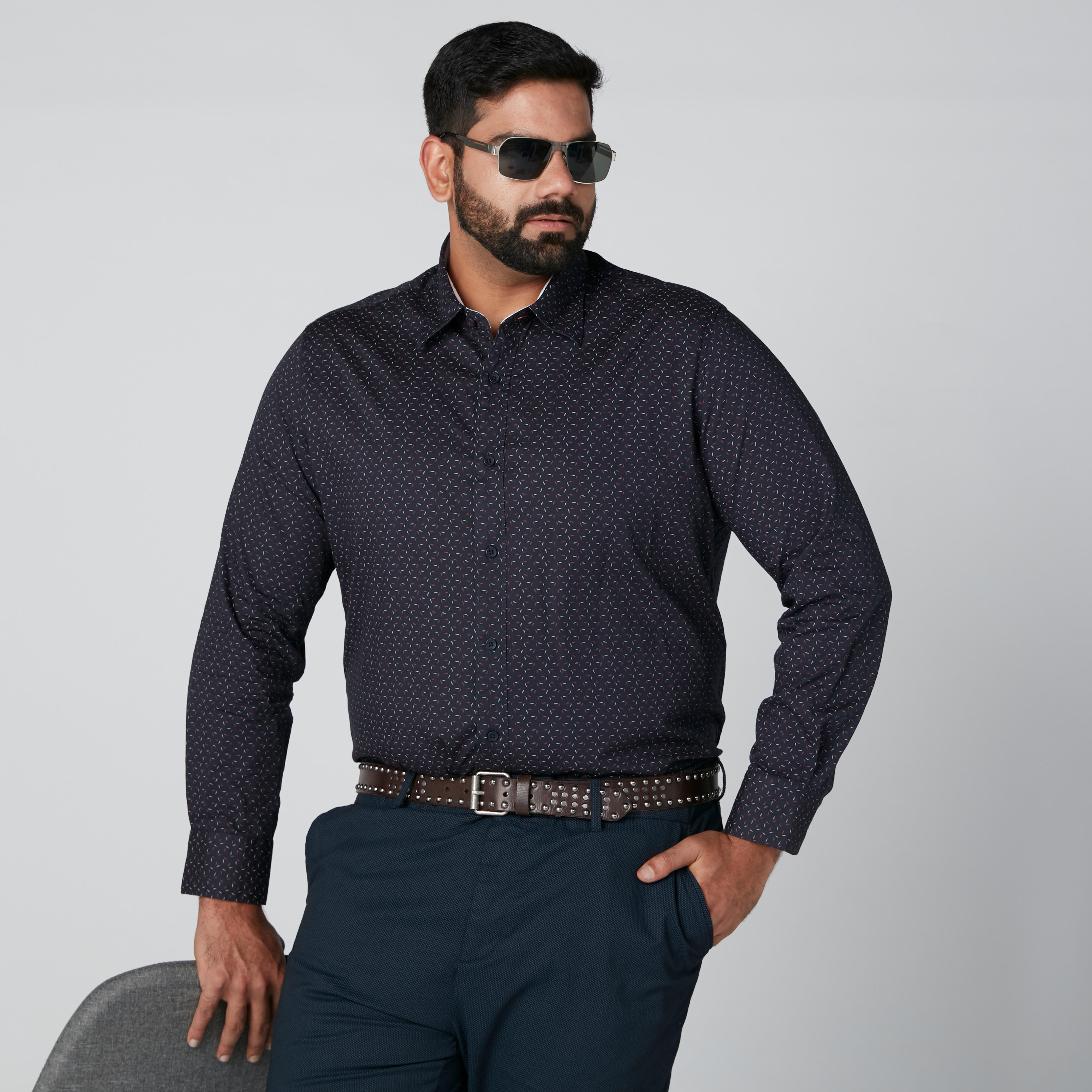 قميص بنقوش وأكمام طويلة-men-clothing-shirts-image-4