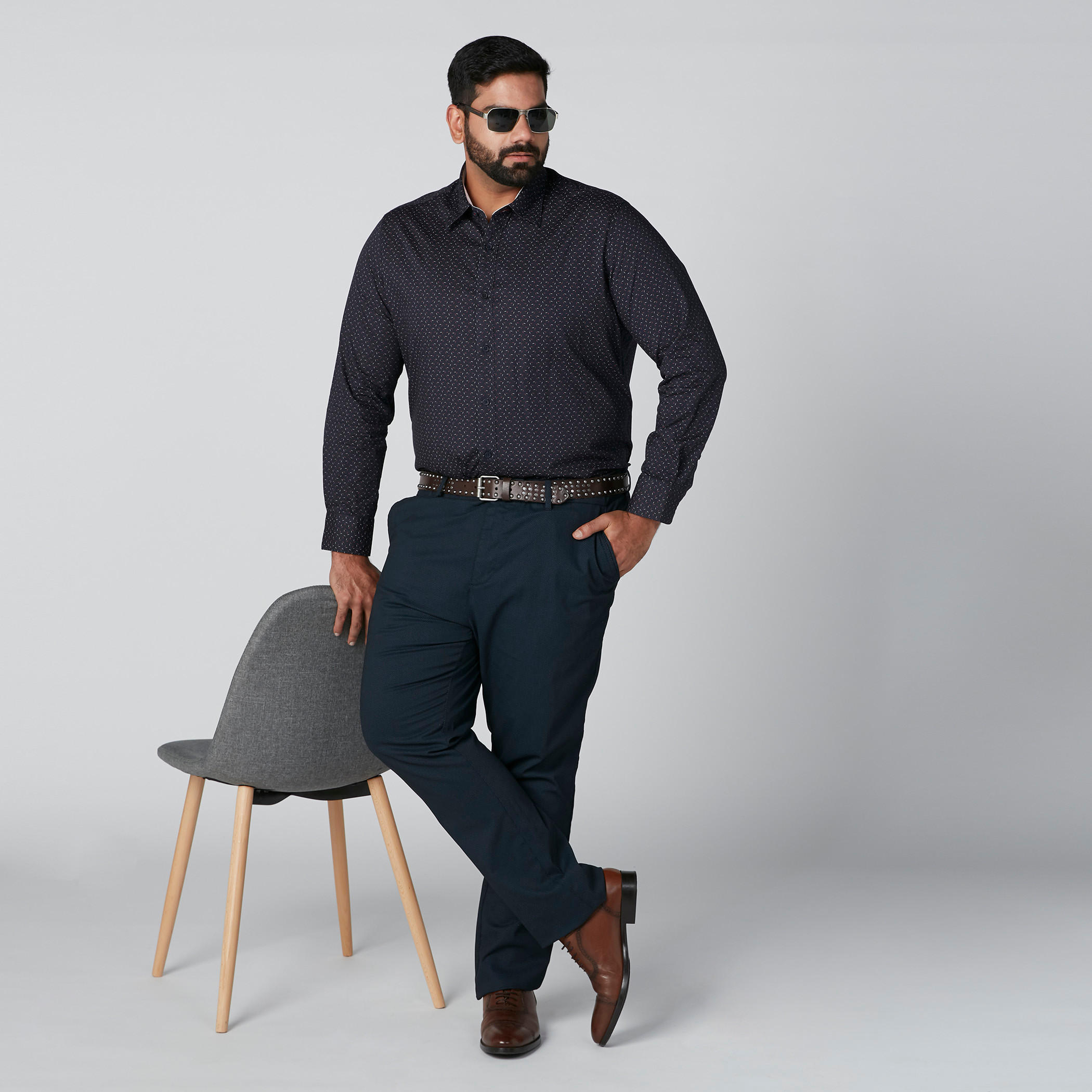 قميص بنقوش وأكمام طويلة-men-clothing-shirts-image-3