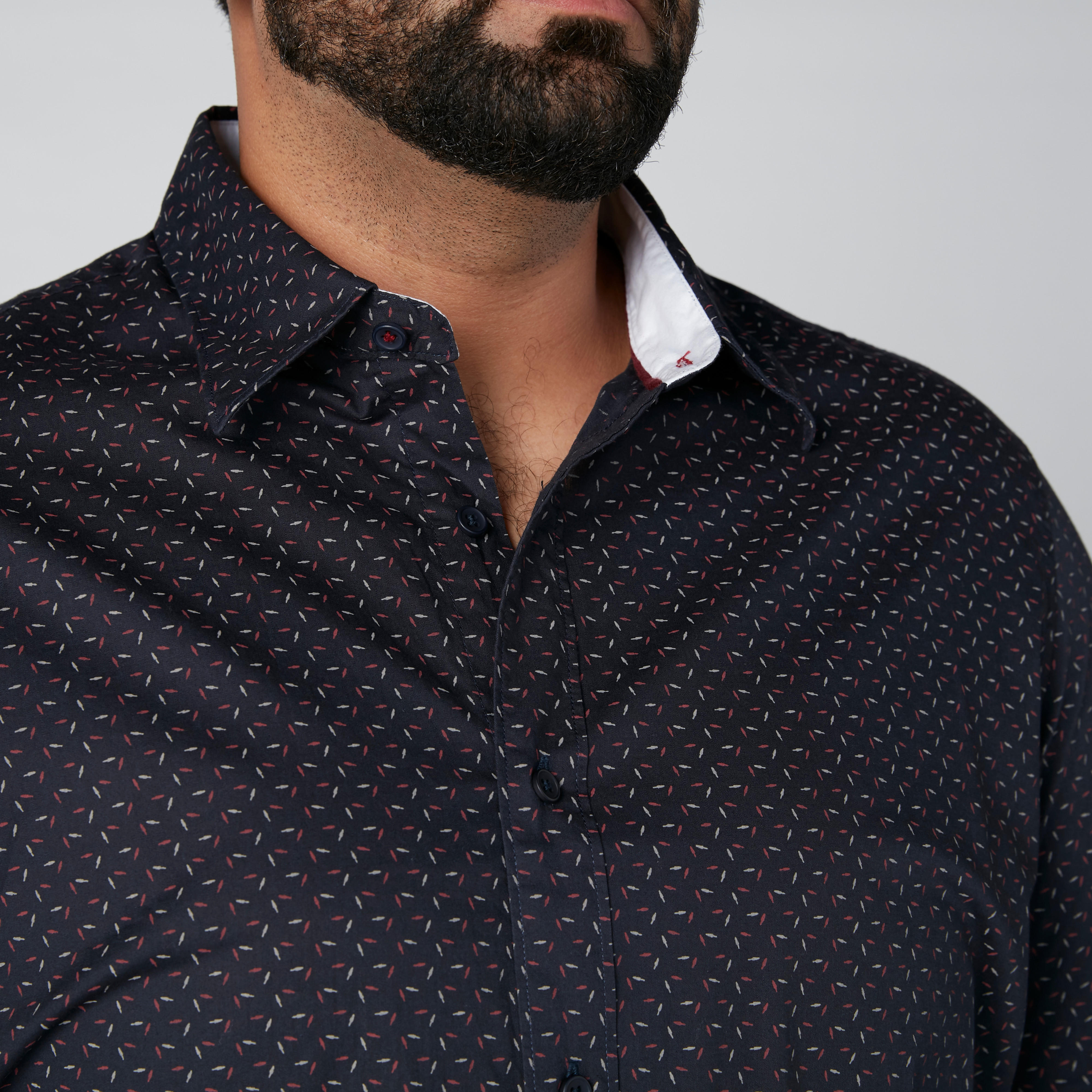قميص بنقوش وأكمام طويلة-men-clothing-shirts-image-1