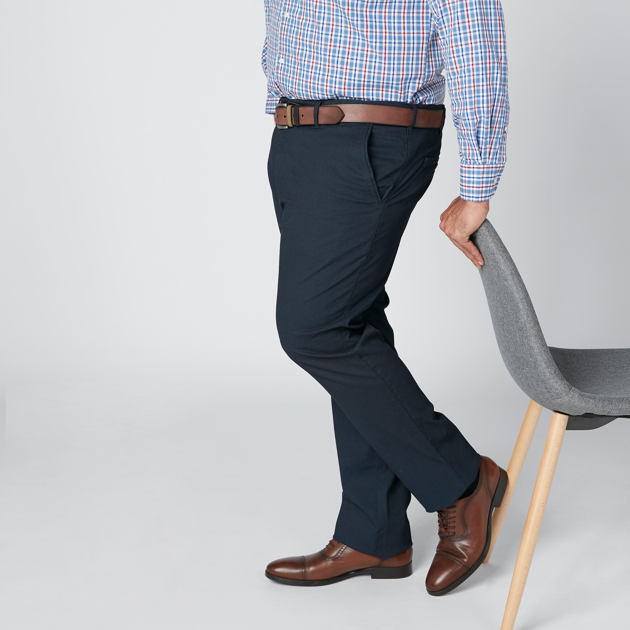 بنطال خصر متوسط بجيوب وعروات حزام-men-clothing-bottoms-trousersandchinos-trousers-image-1