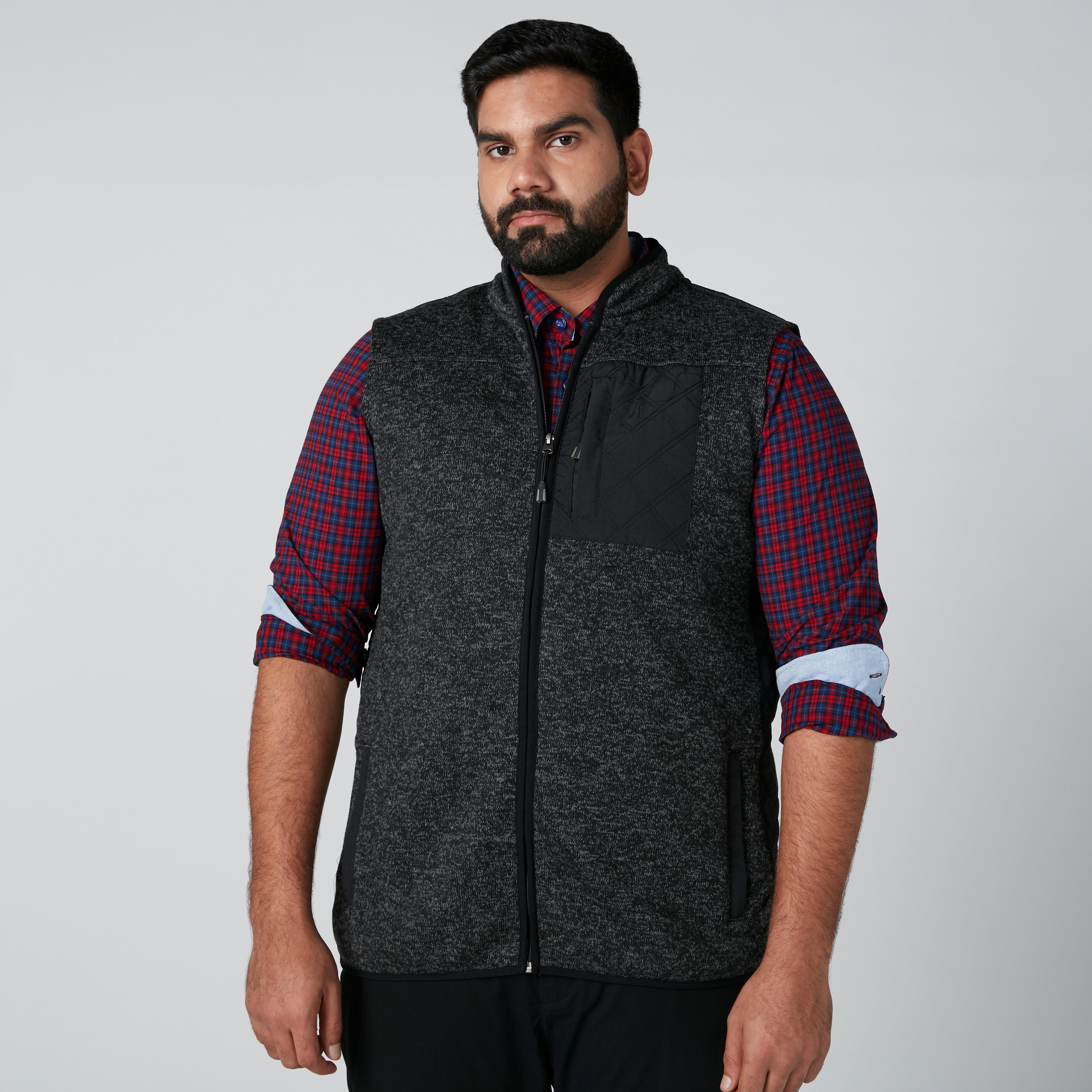 Textured Sleeveless Jacket with Pocket Detail-men-clothing-jacketsandblazers-jackets-image-4