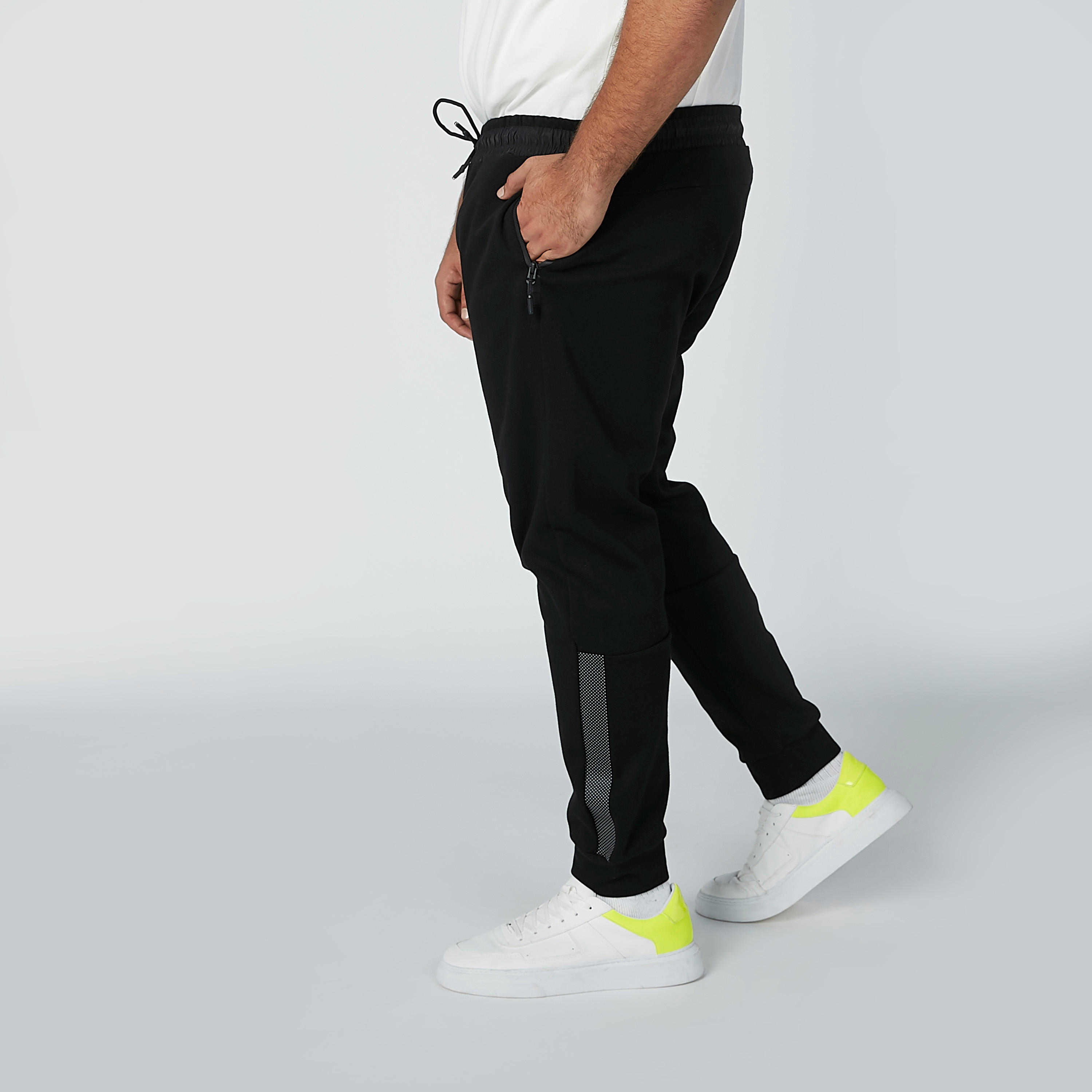 بنطال رياضي بخصر متوسط وشريطة وجيوب-men-clothing-bottoms-joggers-image-2