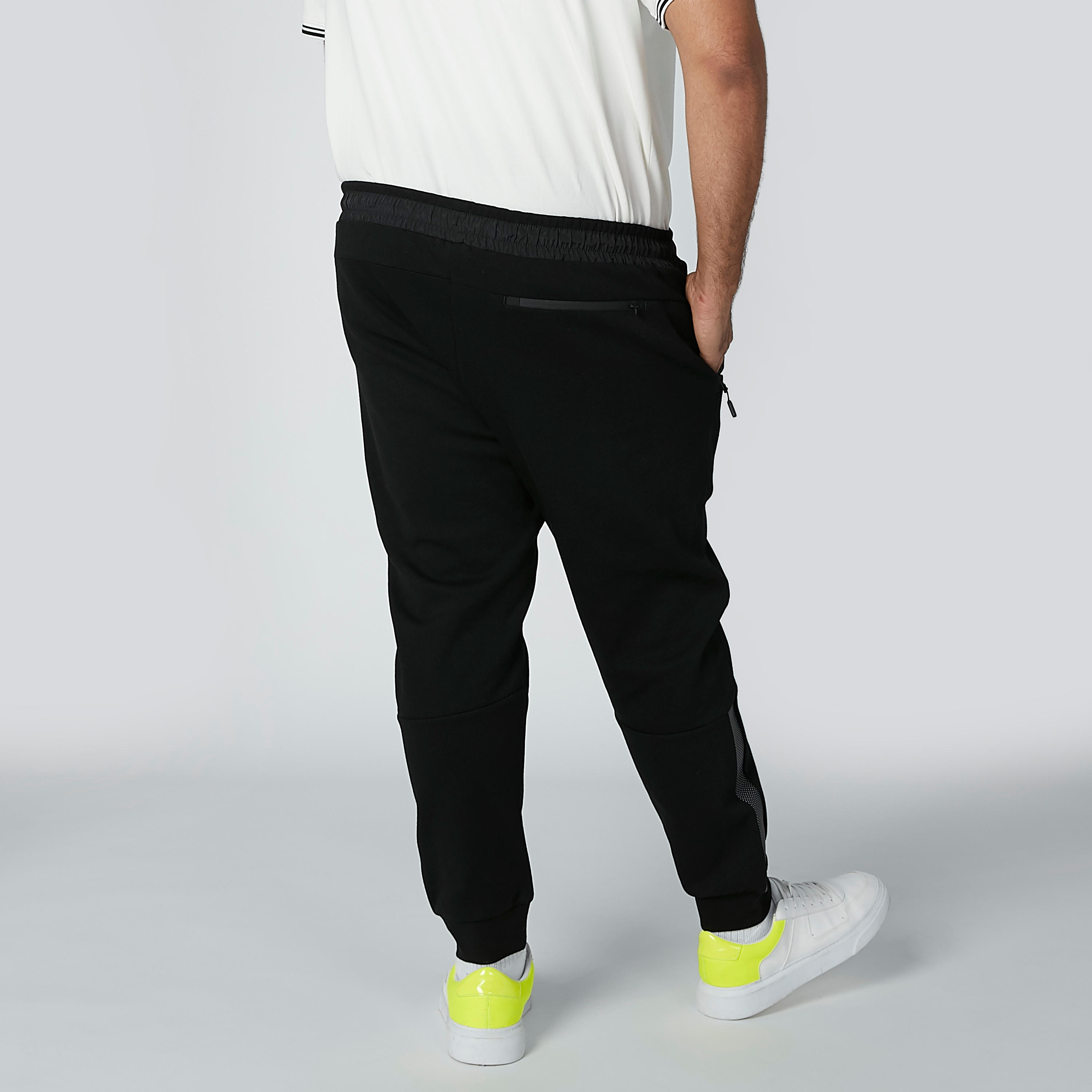 بنطال رياضي بخصر متوسط وشريطة وجيوب-men-clothing-bottoms-joggers-image-3